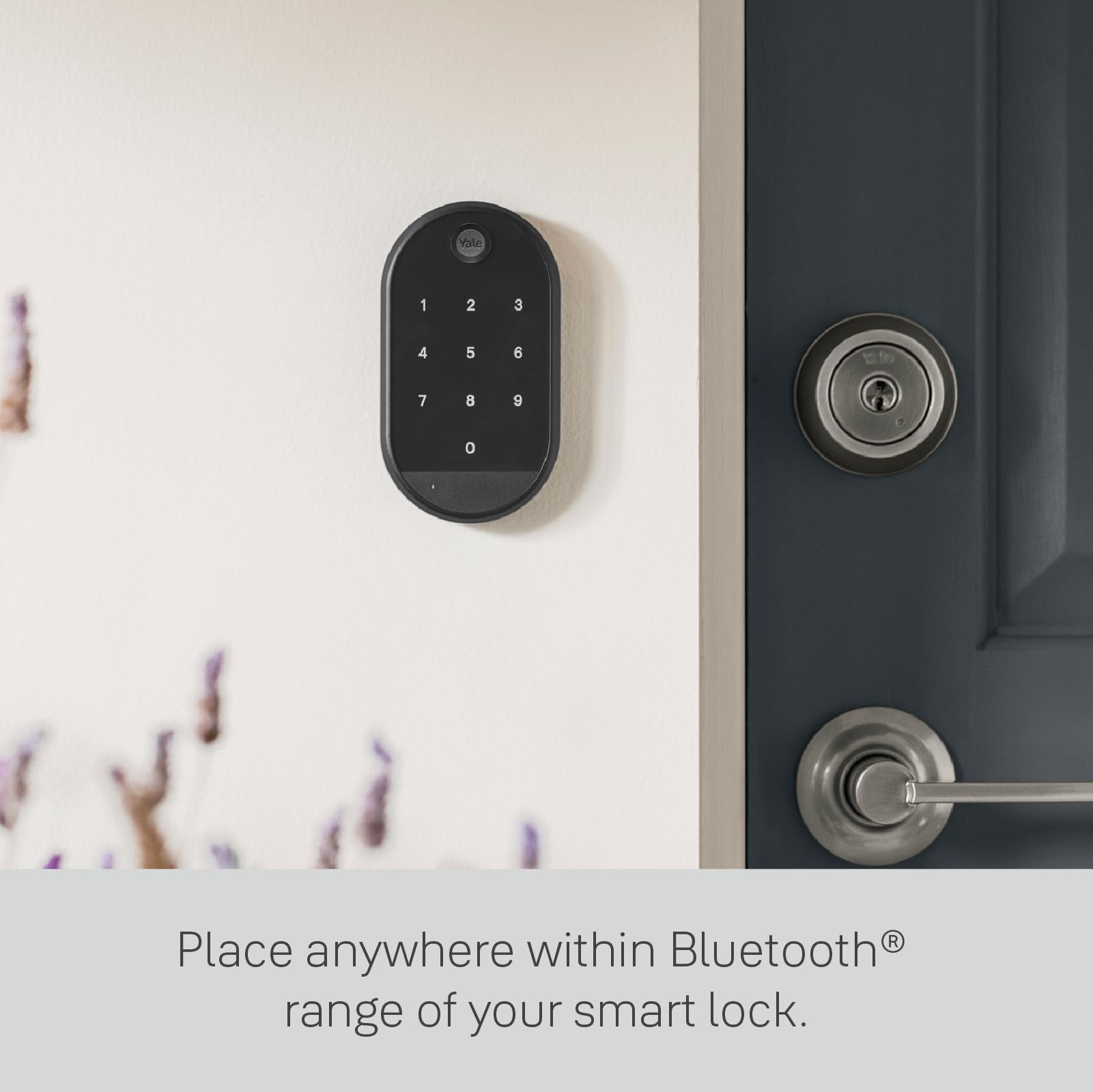 Yale Smart Bluetooth Keypad - Keyless Entry Keypad for Yale Approach & Wi-Fi Locks | Easy PIN Code Access & One-Touch Locking | Perfect for Home Security & Smart Door Locks