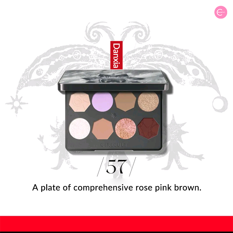 Girlcult Miao Witchcraft Series 8-Color Eyeshadow Palette - Highly Pigmented, Long Lasting Makeup for Halloween, Cosplay & Gothic Looks