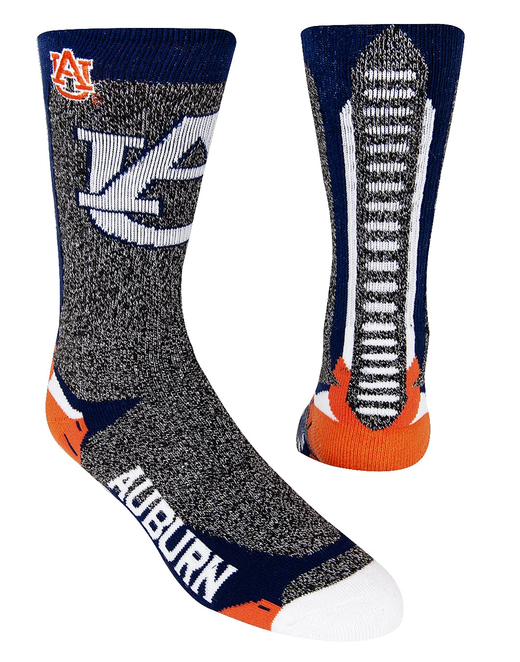 Men's NCAA Downtown Crew Socks by For Bare Feet - Comfortable Athletic Socks for Basketball, Running & Casual Wear