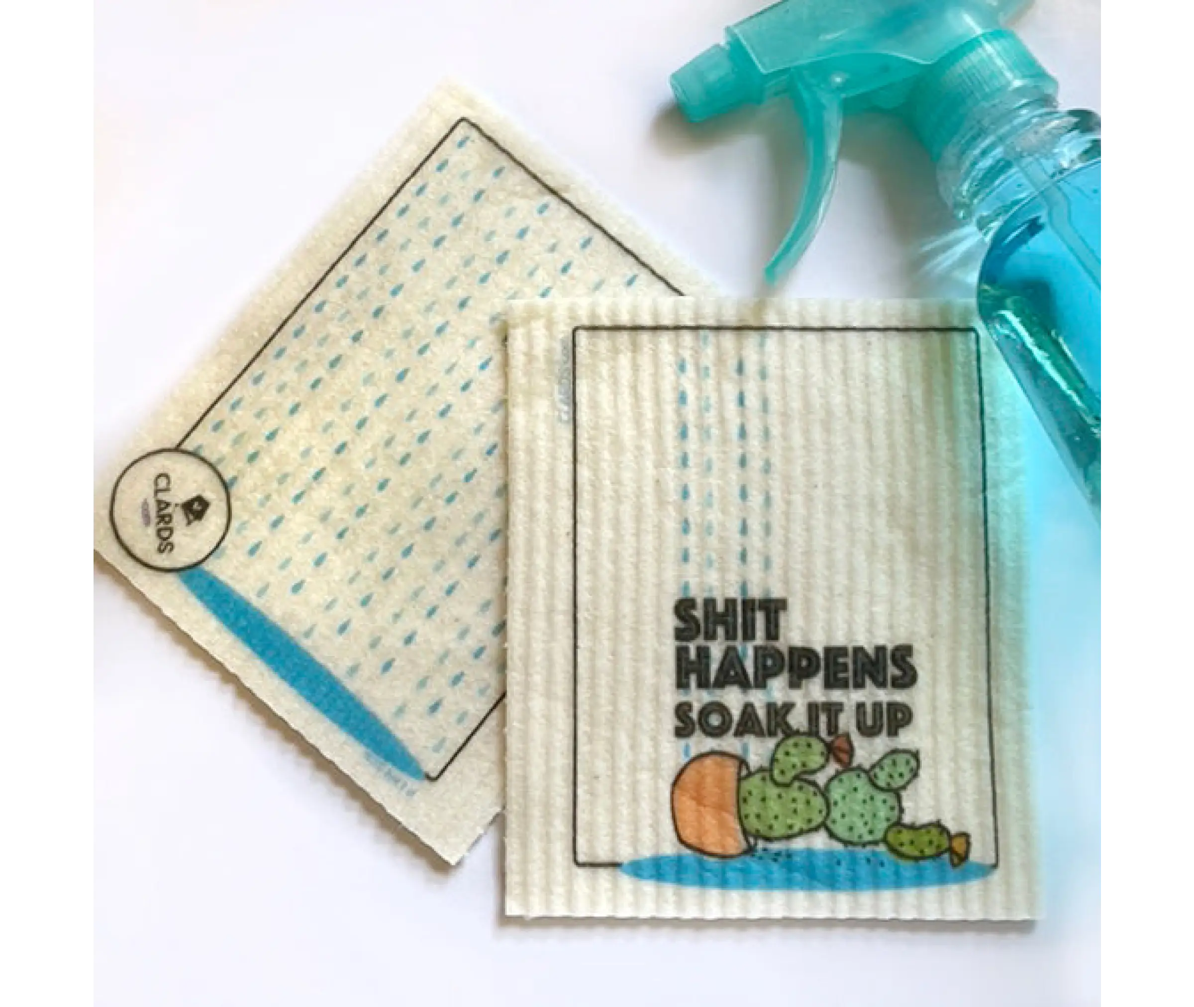 Sh*t Happens Soak It Up Cactus Greeting Cards - Funny Humor Cards for Friends, Coworkers & Parties - Perfect for Birthdays, Gifts & Office Decor