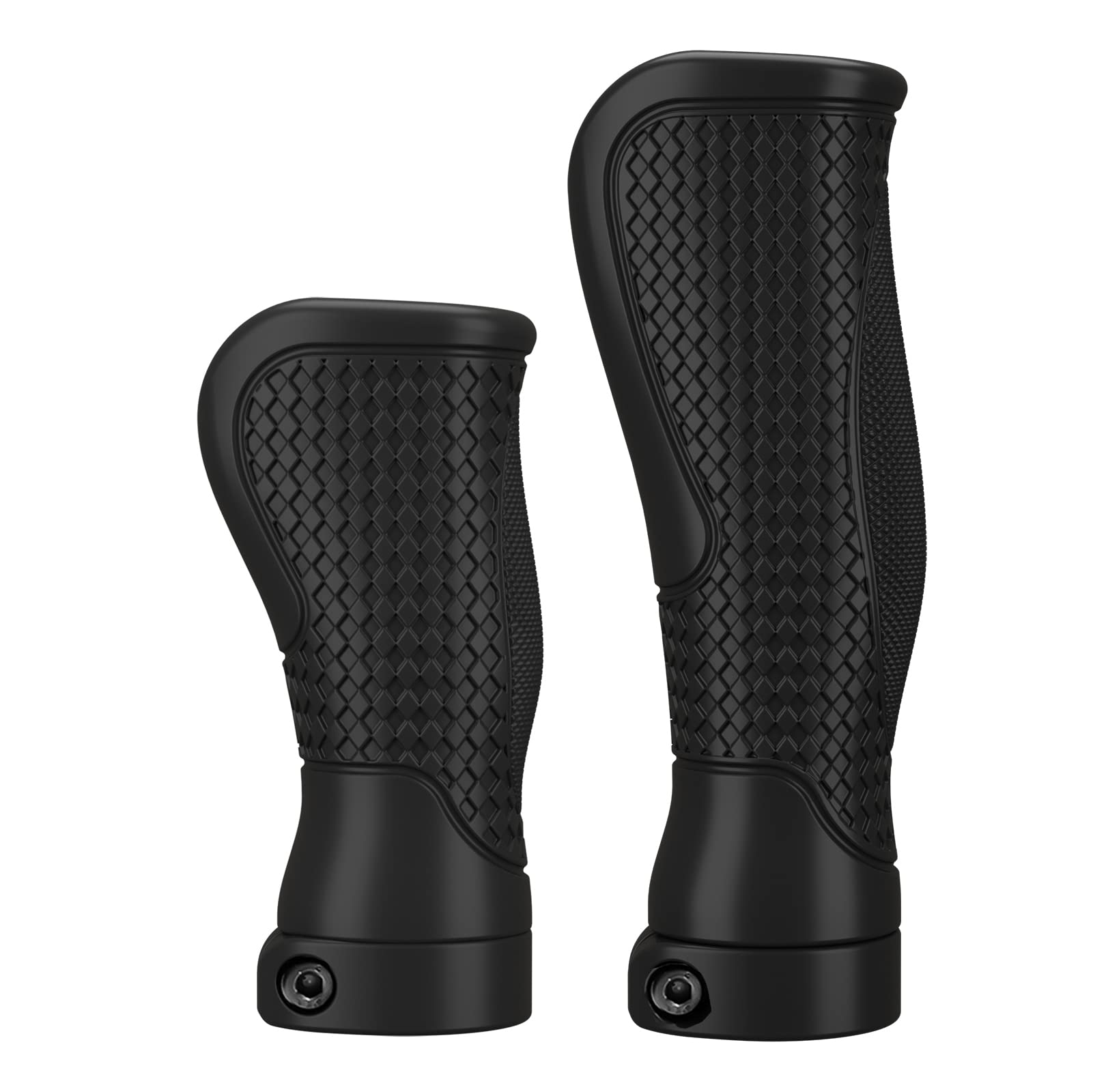 Himiway Ergonomic Lock-On Bike Handlebar Grips - Non-Slip Rubber Bicycle Handle Grip for E-Bike, Scooter & Foldable Bicycle - Perfect for Commuting, Mountain Biking & Urban Riding