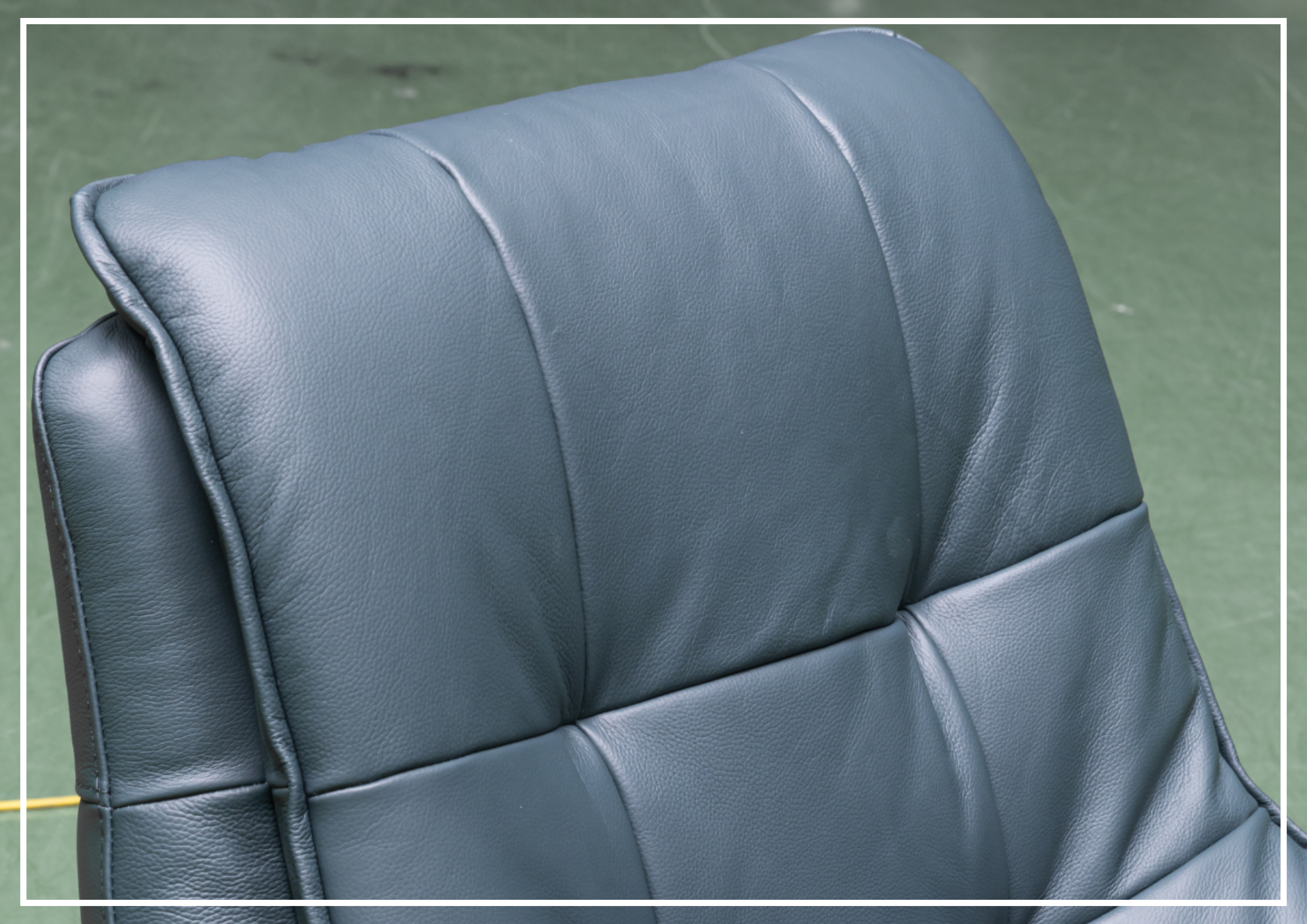Klaussner Serano Blaze Blue Leather Swivel Power Recliner Lift Chair - Electric Massage Recliner for Living Room, Home Theater & Elderly Care - Comfortable Adjustable Sofa with USB Charging Port