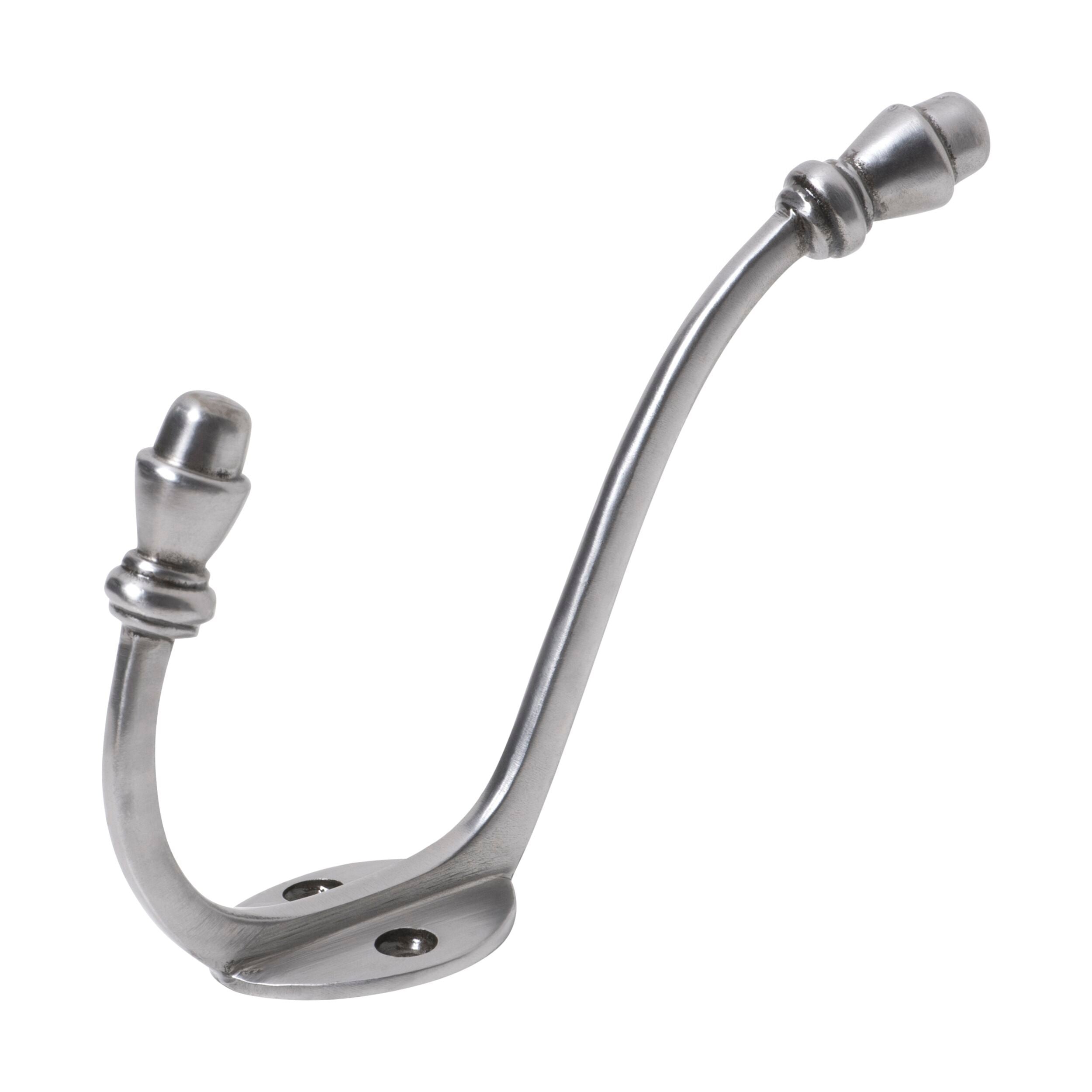 3951 Large Acorn Hat & Coat Hook - Polished Iron Metal Wall Hanger (H150xP95mm) - Perfect for Entryway, Mudroom, and Bathroom Organization