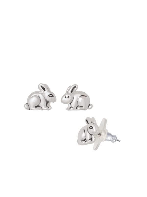 Big Sister Heart Cross Bunny Necklace and Earrings Set - Silver Tone Jewelry Gift for Women | Perfect for Birthday, Graduation, Sisterhood Bonding