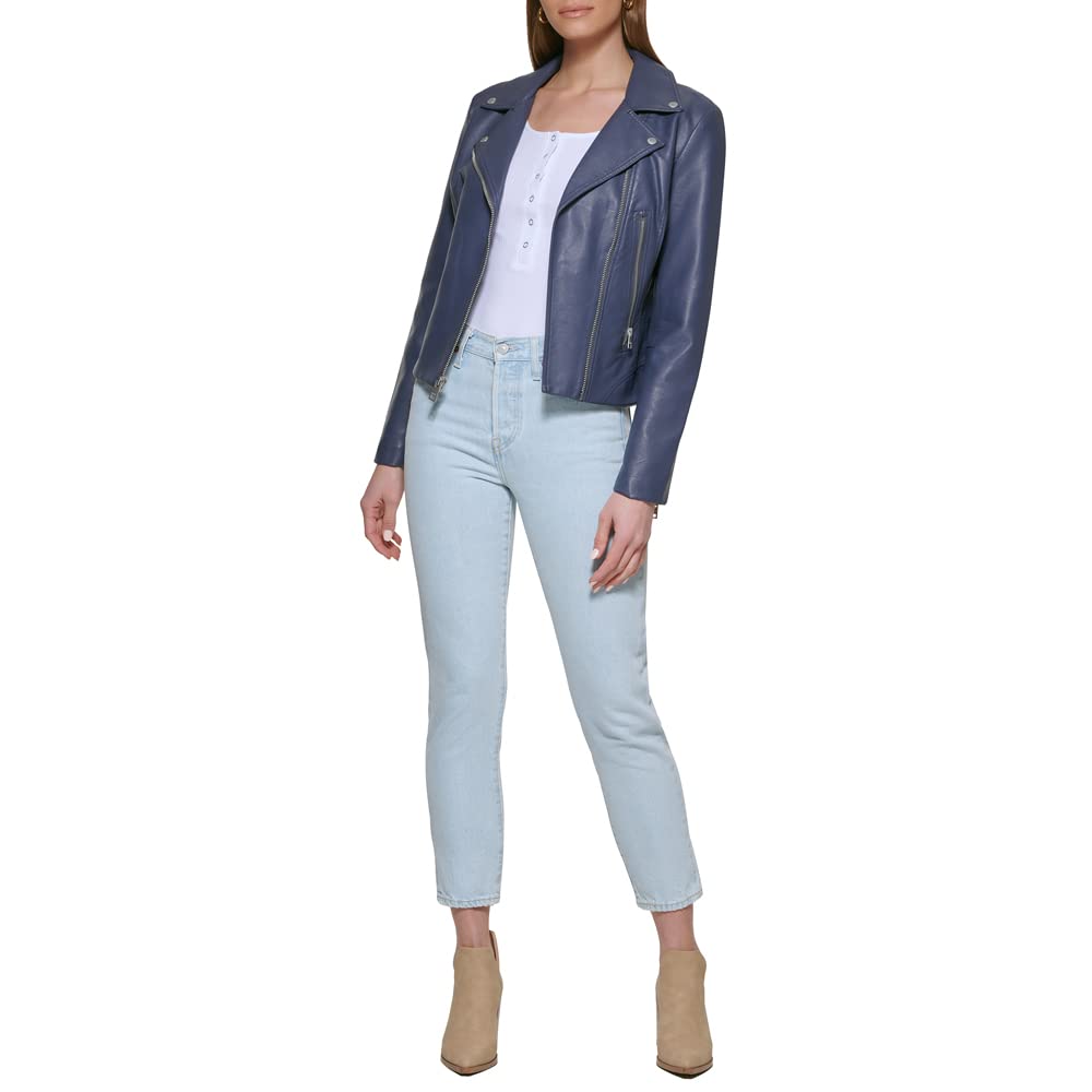 Levi's Women's Vegan Leather 538 Moto Jacket - Stylish Vegan Biker Jacket for Women (Regular & Plus Size) | Perfect for Motorcycle Riding, Casual Outfits & Night Out