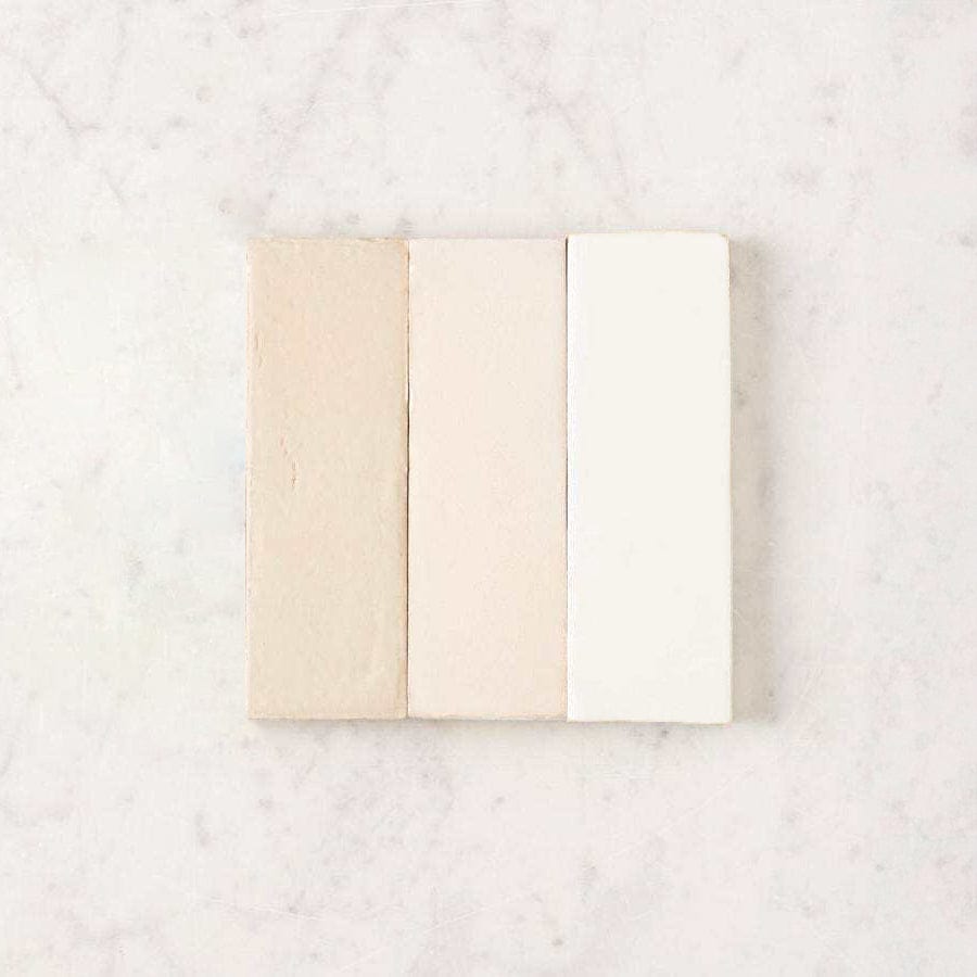 Noosa Semi Gloss Zellige Bone Tile - Premium Ceramic Wall & Floor Tile for Kitchen Backsplash, Bathroom, and Shower Renovation - Easy to Clean & Durable Home Decor