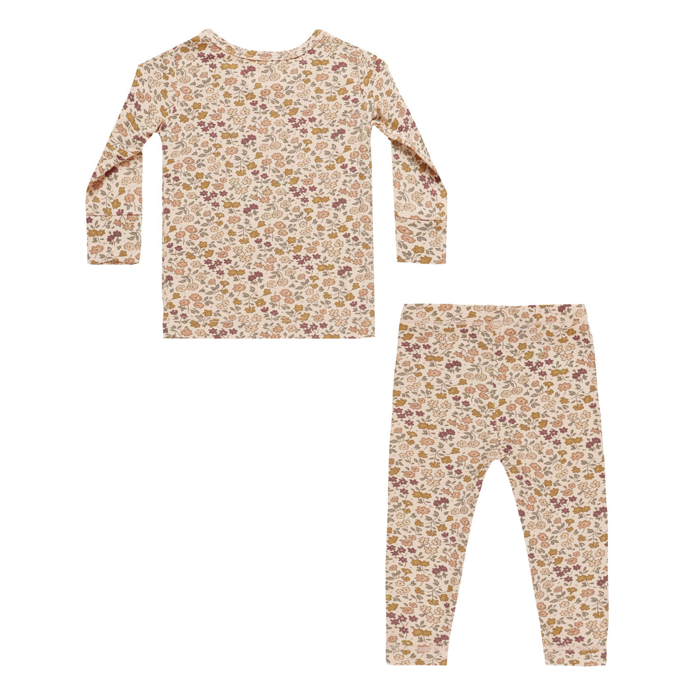 Soft & Breathable Bamboo Pajama Set for Women - Floral Posy Print Sleepwear with Shell Design | Perfect for Lounging, Sleepovers & Cozy Nights at Home