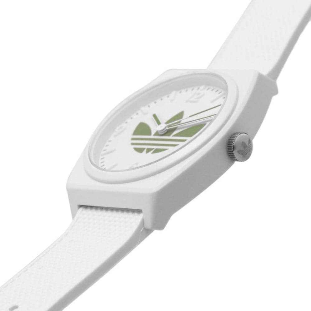 Adidas Originals Unisex White Dial Resin Strap Watch AOST23047 - Stylish Casual & Sports Wear for Men and Women