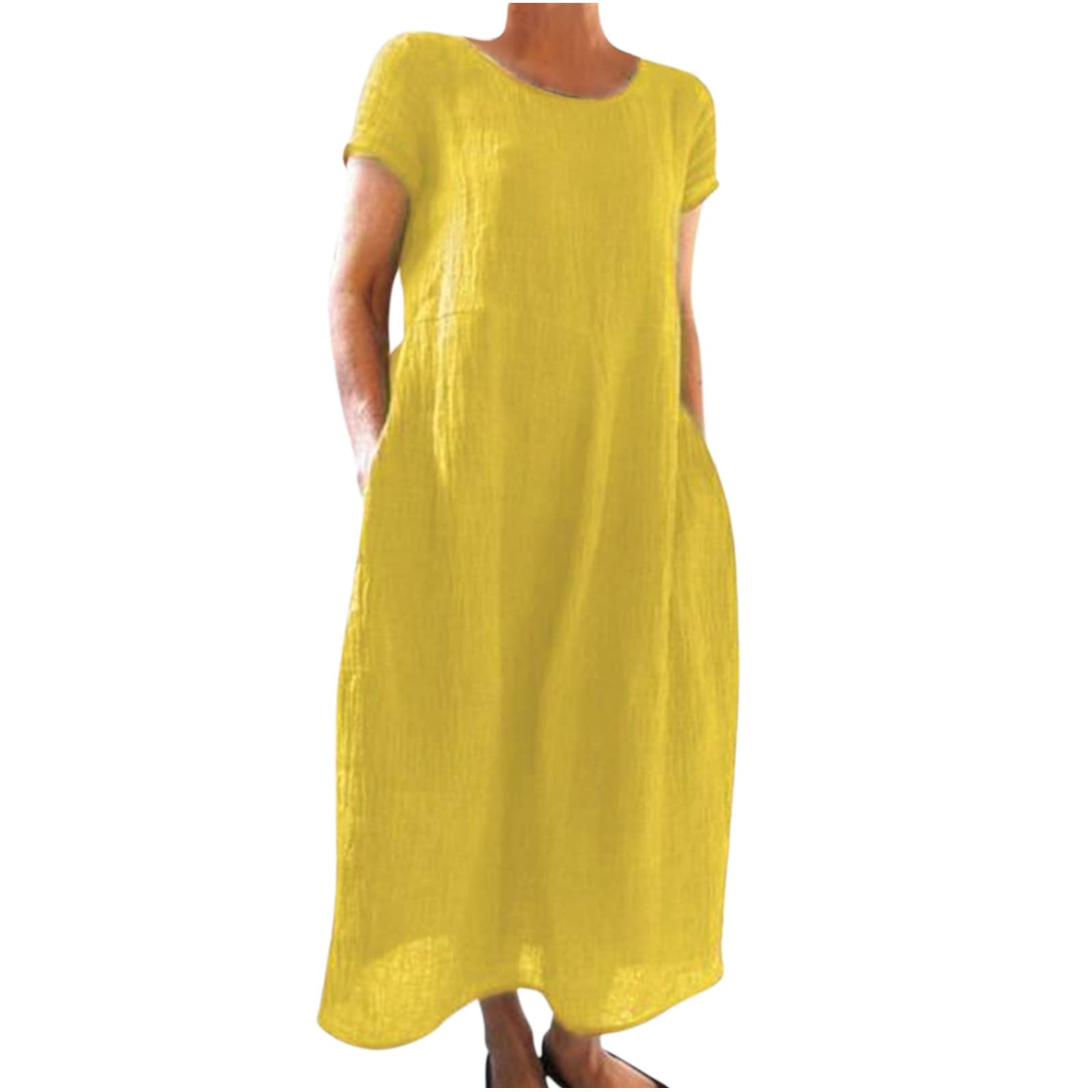 Thsue Women's Sleeveless A-Line Summer Beach Dress 2022 - Perfect for Casual Outings, Poolside Relaxation, and Tropical Vacations