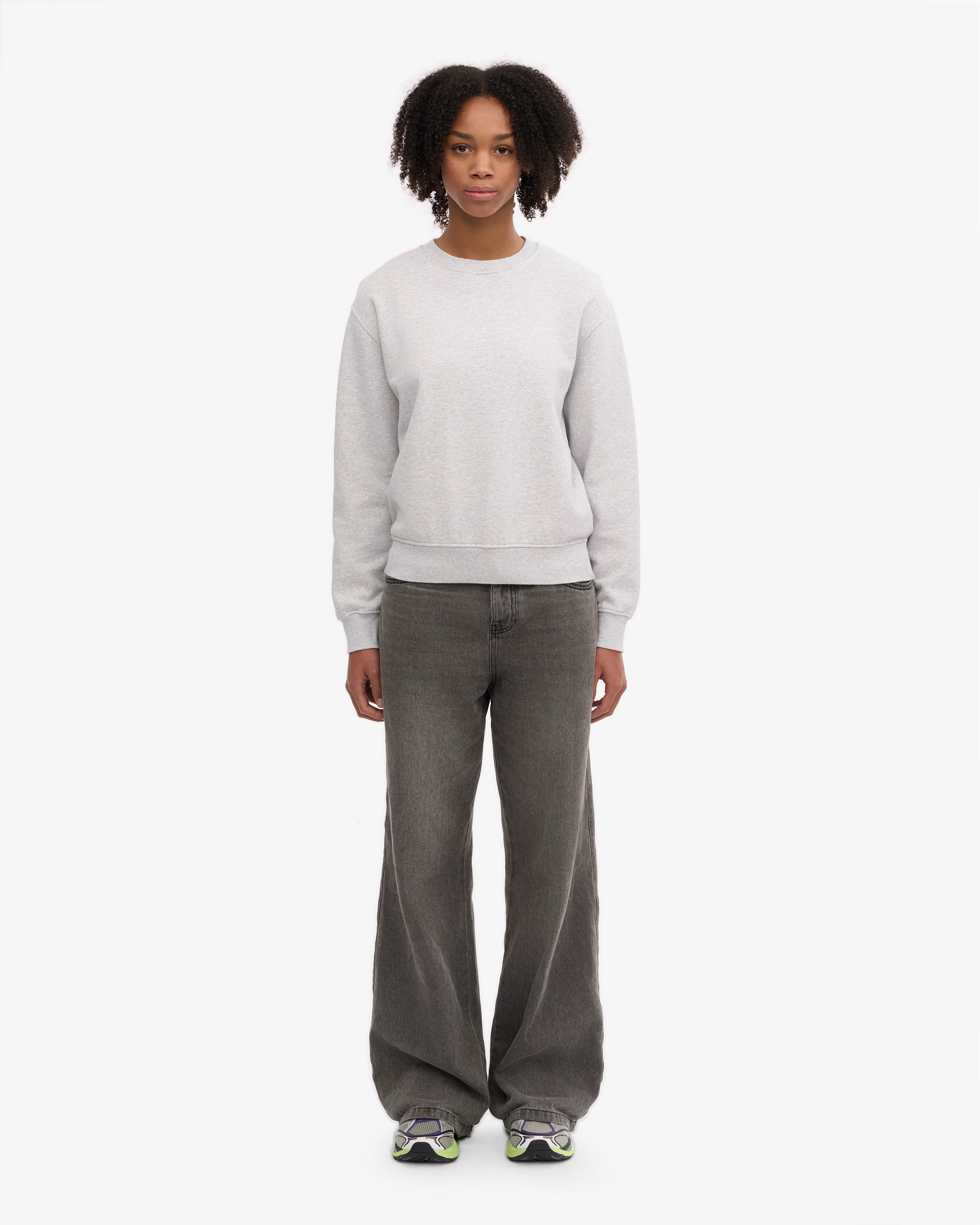 Women's Classic Organic Cotton Crew Neck Sweater - Soft & Comfortable Winter Pullover for Casual Wear & Layering