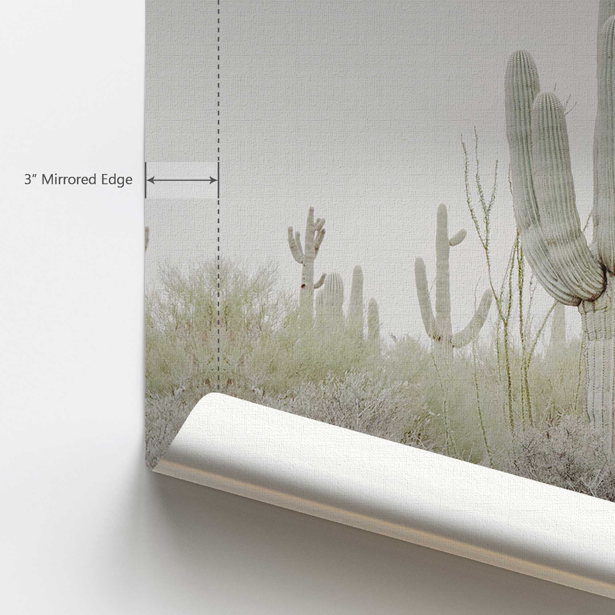 Desert Cactus Wall Art - Hand Painted Canvas Print for Home & Office Decor - Perfect for Living Room, Bedroom, or Southwestern Style Interior Design