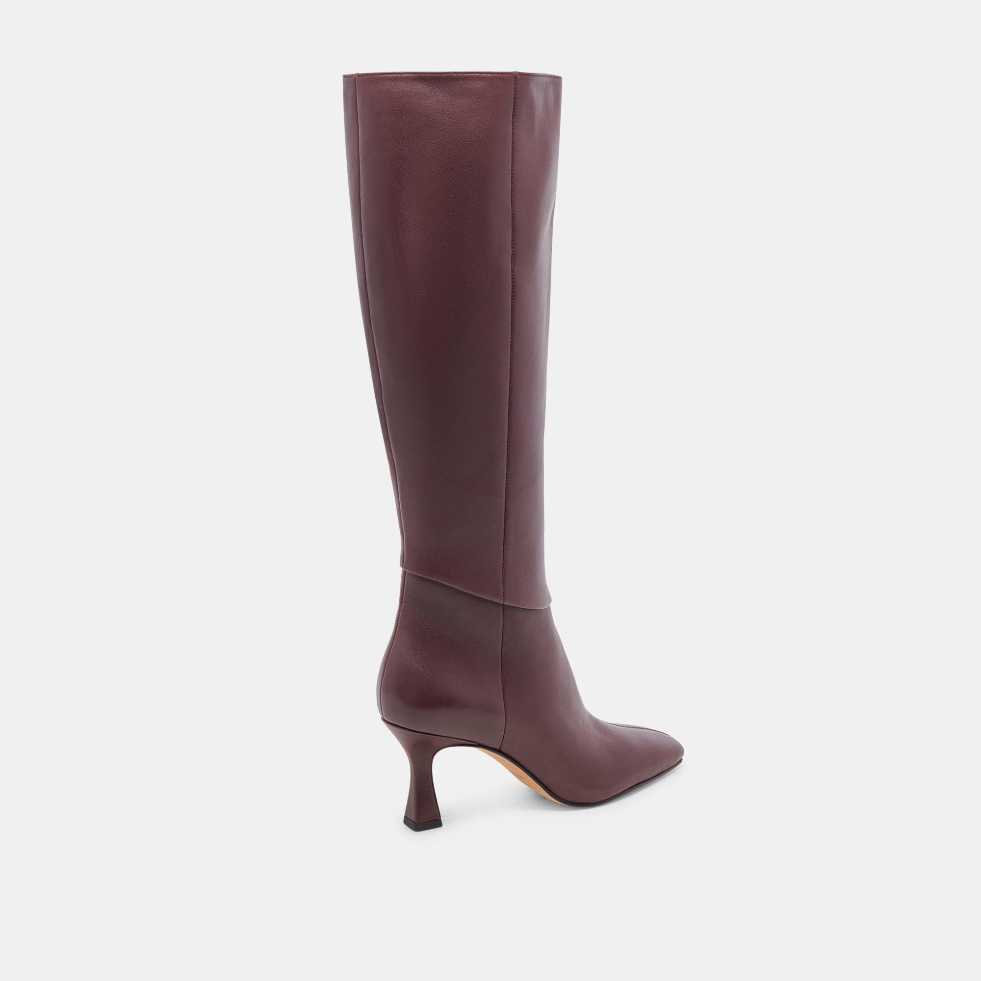 GYRA Wide Calf Boots for Women - Genuine Leather Wine Red Ankle Boots - Comfortable & Stylish for Fall, Winter & Office Wear