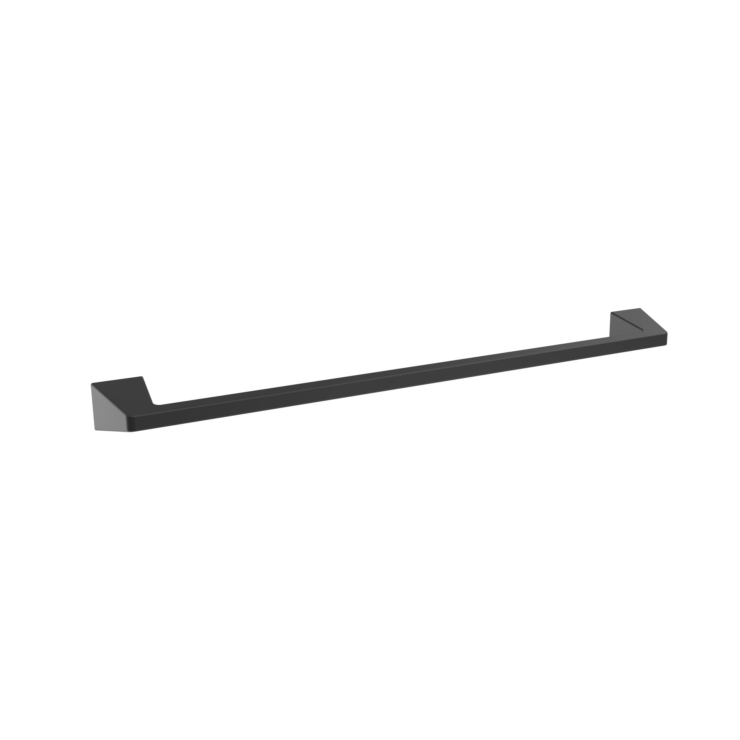 Amerock Matte Black Towel Bar 24 Inch (610mm) - 4-Piece Bathroom Accessories Set for Modern Home & Spa Decor