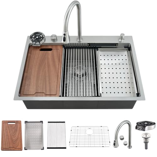 Brushed Nickel（Waterfall with Glass Rinser)