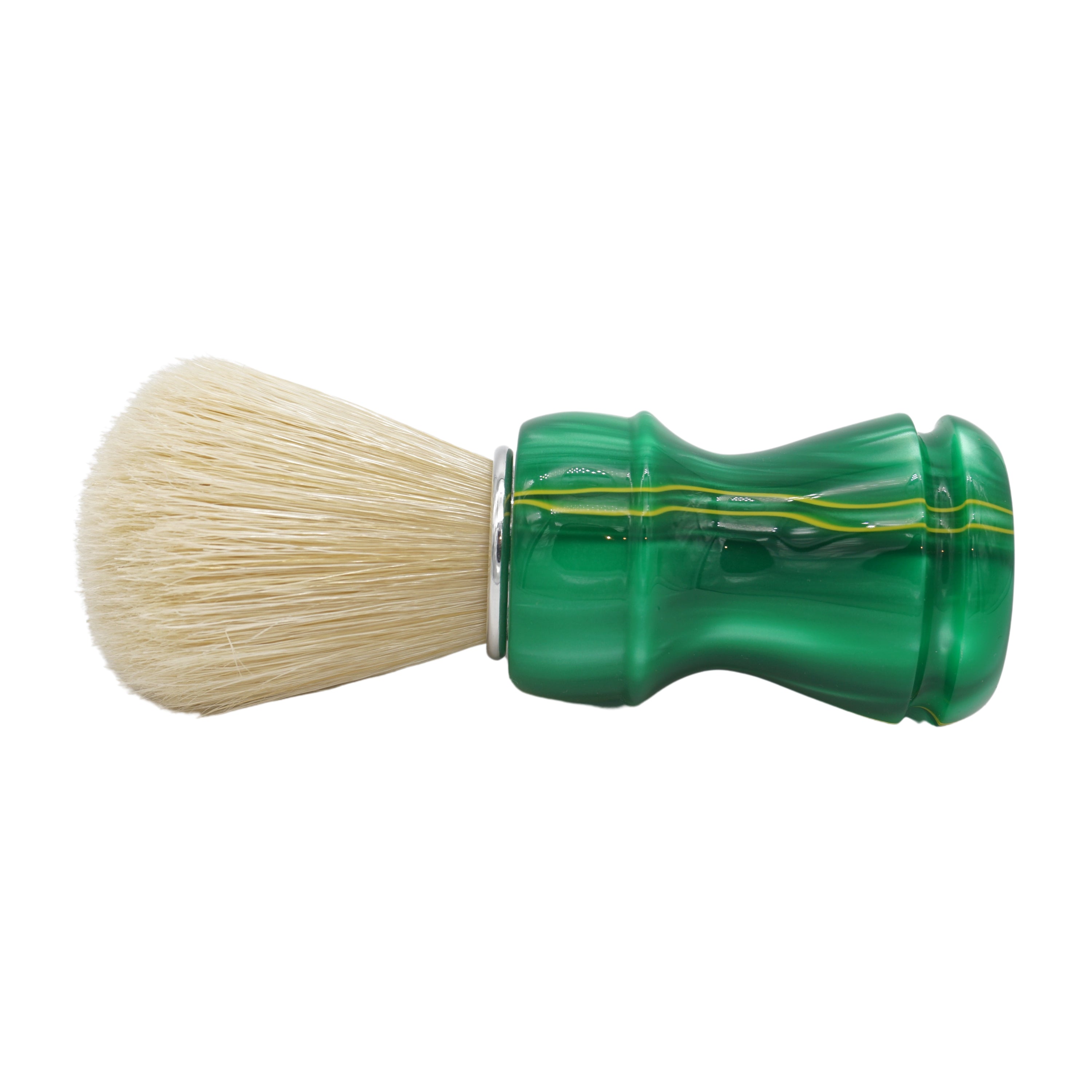 24mm Semogue SOC Premium Boar Bristle Shaving Brush with Handcrafted Green Bay Handle by AP Shave Co. - Perfect for Wet Shaving & Beard Grooming