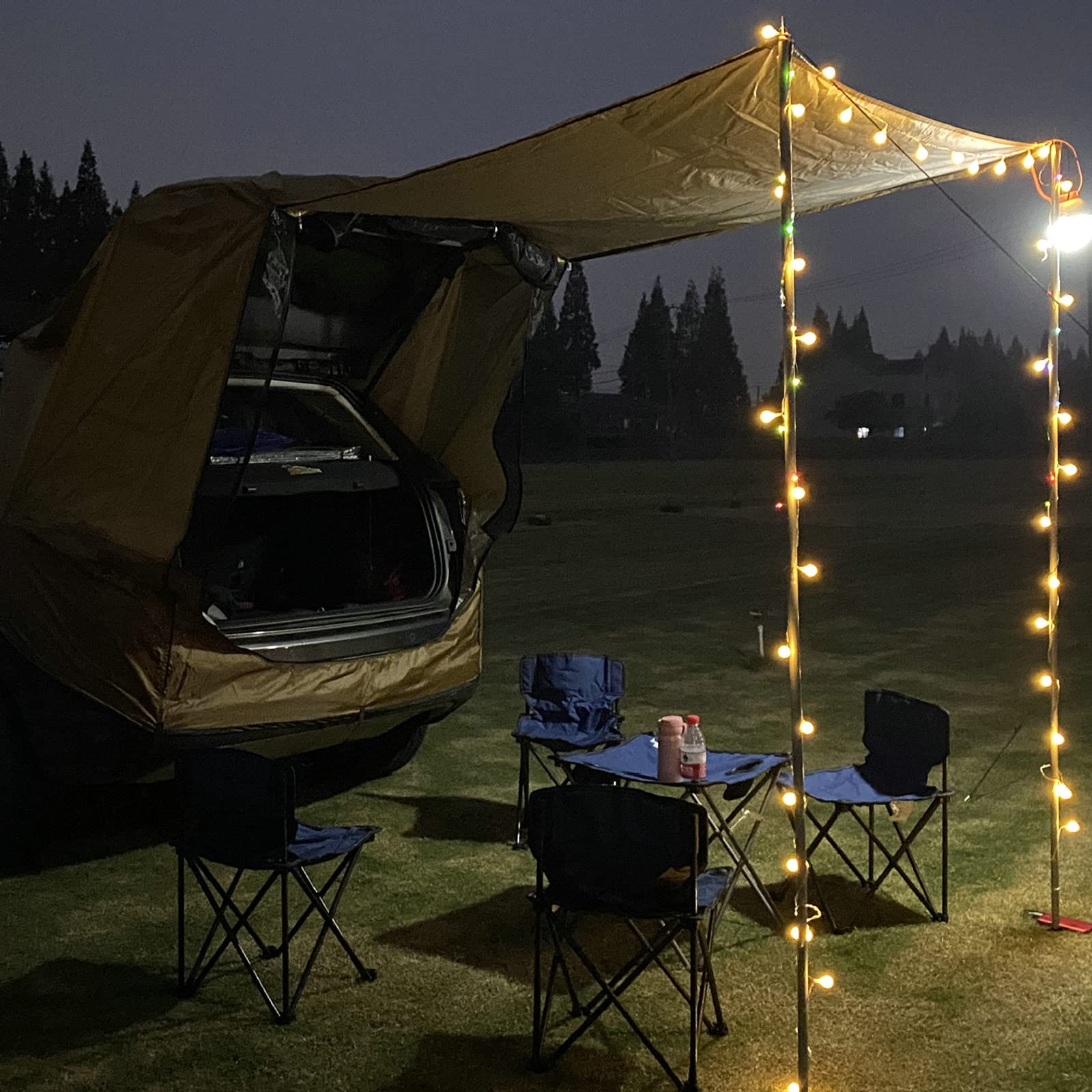 Universal SUV Camping Tent - Waterproof Car Trunk Awning with Sunshade for Outdoor Camping, Road Trips, Picnics & BBQ | Fits Most SUVs & Crossovers