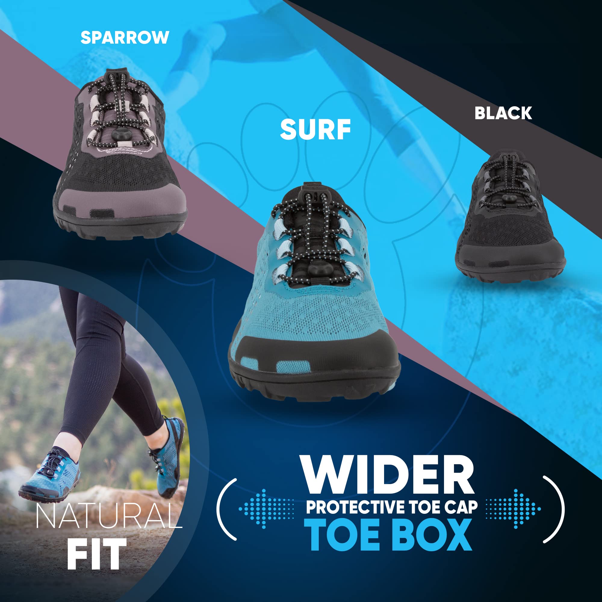 Xero Shoes Barefoot Water Shoes for Women - Aqua X Sport Minimalist Water Shoes with Wide Toe Box & Zero Drop Heel | Perfect for Beach, Hiking, Running, Swimming & Water Sports | Lightweight Quick-Dry Women's Water Shoes