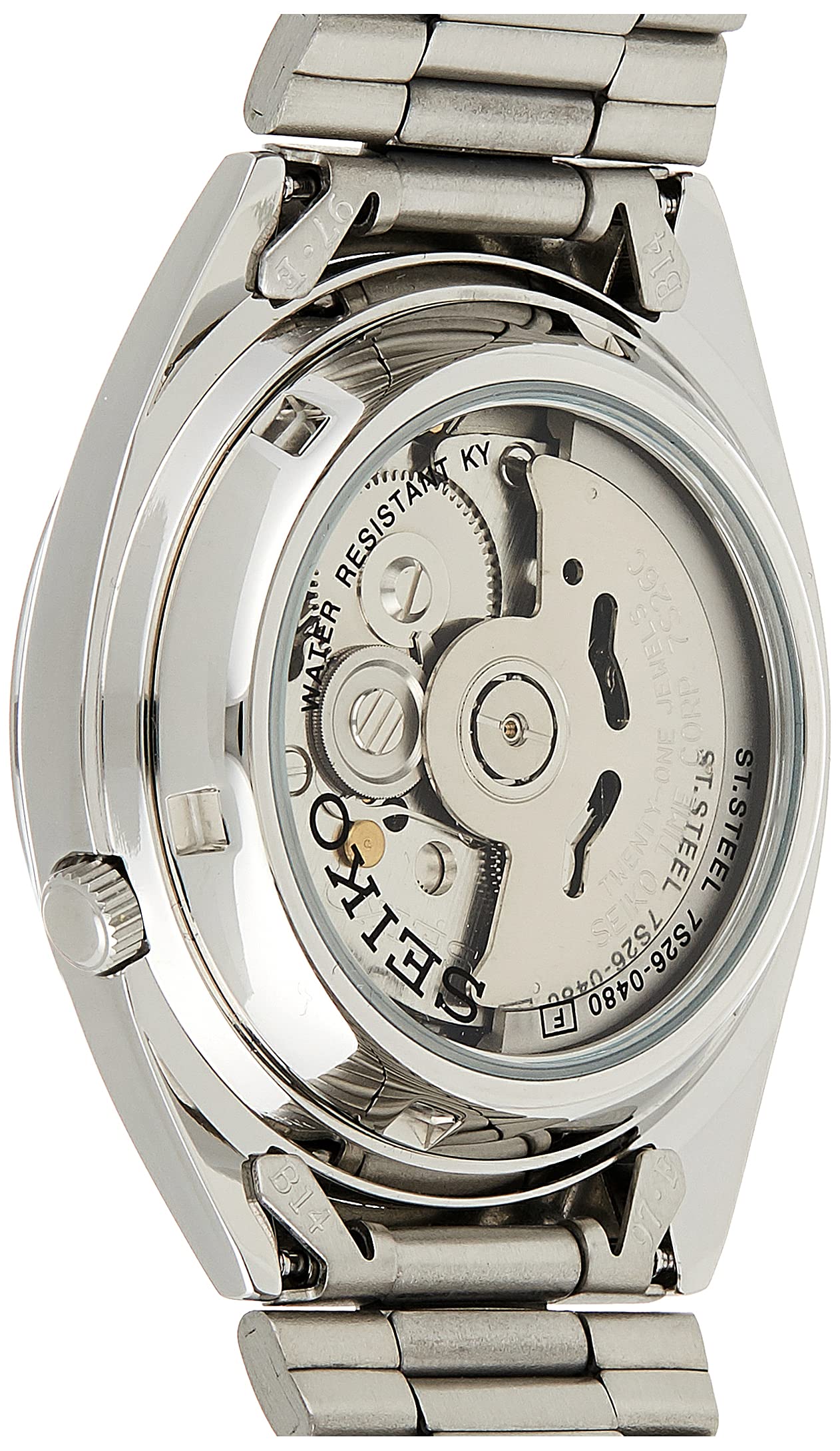 Seiko 5 Automatic Men's Watch - Stainless Steel Case & Bracelet, Day-Date Display, Water Resistant - Perfect for Business, Casual Wear & Outdoor Activities