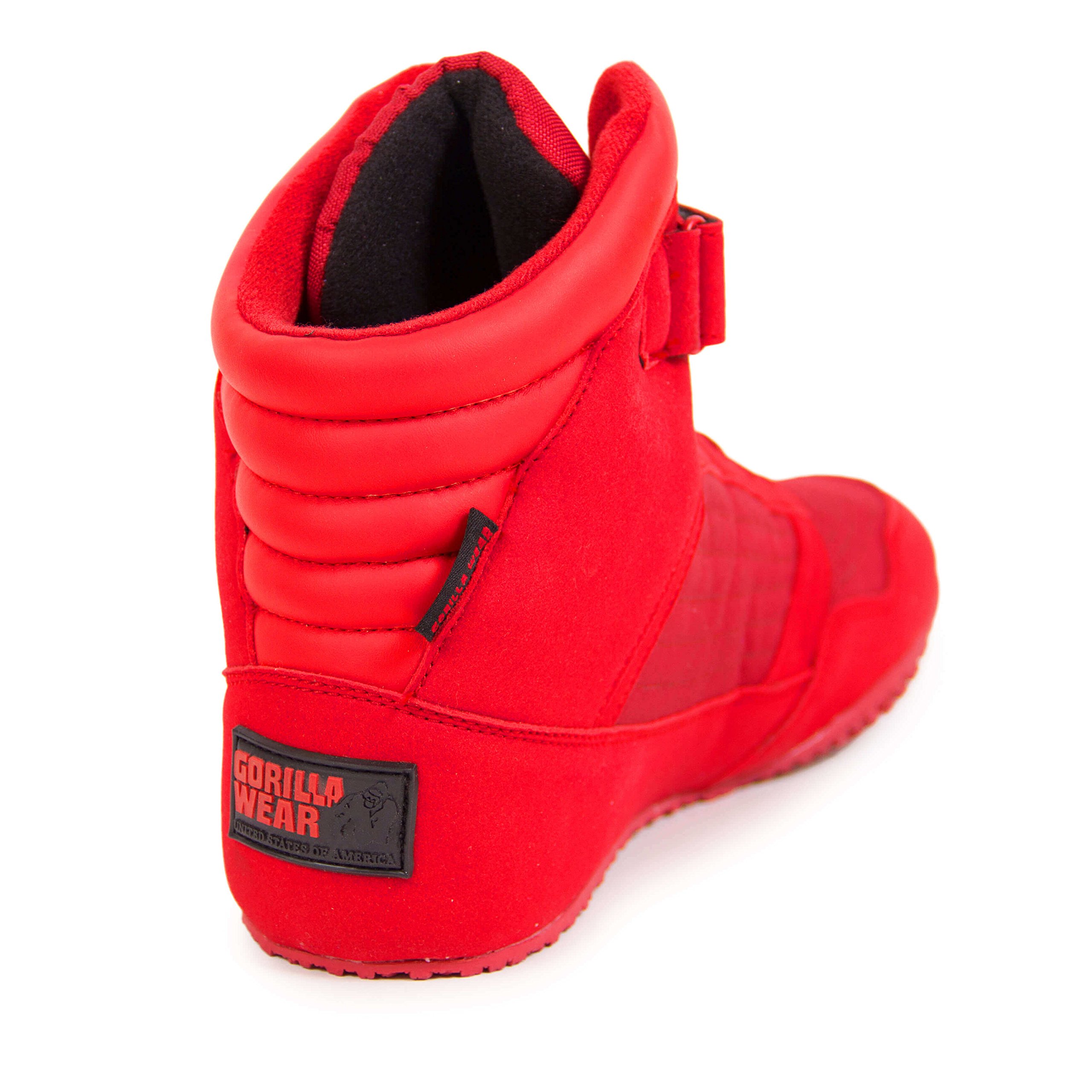 GORILLA WEAR High Top Gymnastics Shoes for Men & Women - Breathable & Flexible Training Shoes for Gymnastics, Dance, Workouts - Red
