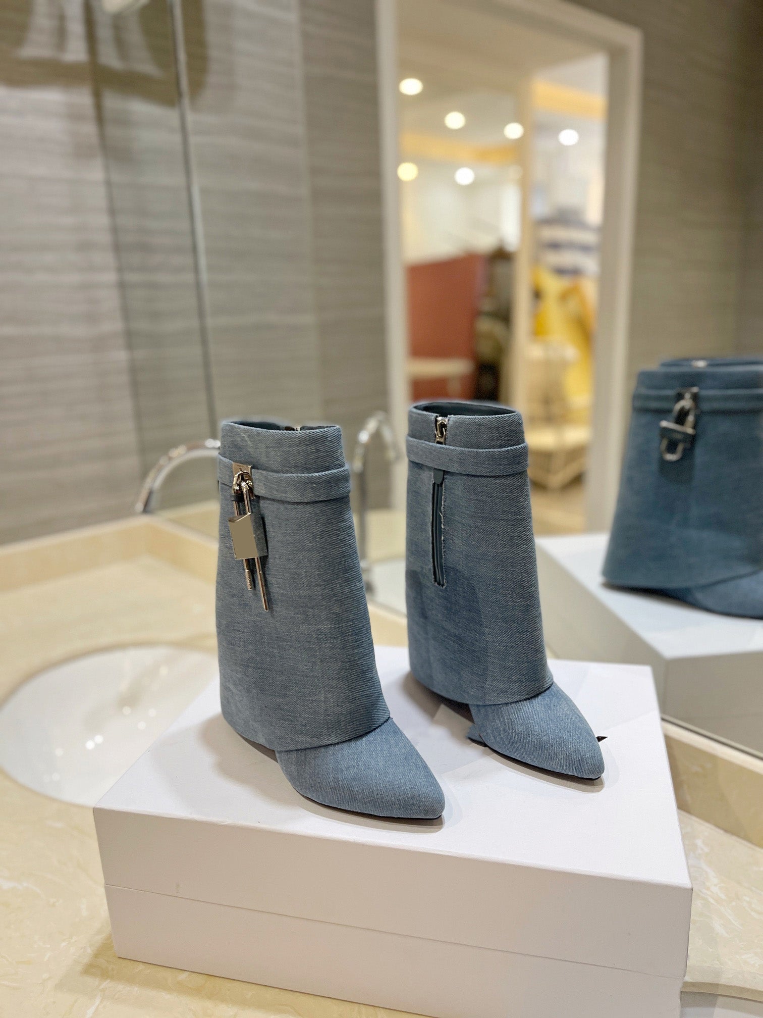 Women's Fashion Mid Calf Boots DP322 - Stylish Winter Ankle Boots for Women, Comfortable Casual & Dressy Booties for Everyday Wear, Office, Dating & Night Out