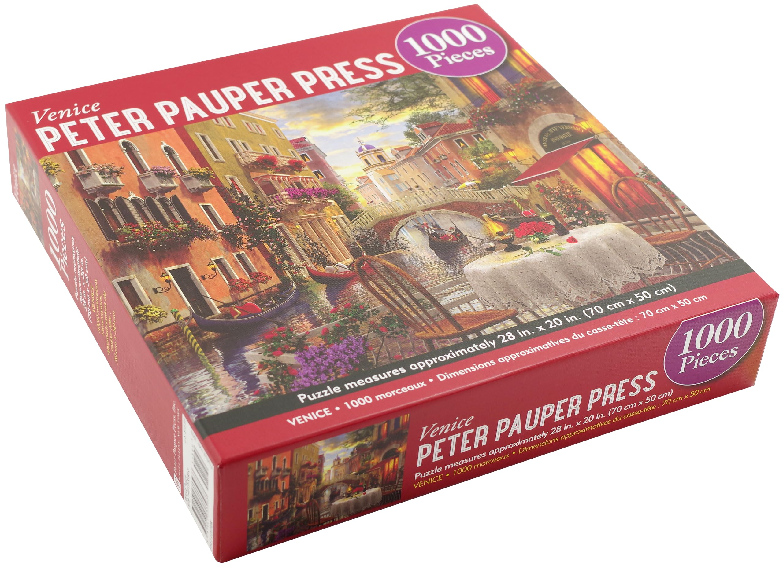 PETER PAUPER PRESS Venice 1000-Piece Jigsaw Puzzle | Stunning Italian Landmark Puzzle for Adults & Teens | Perfect for Family Game Night & Relaxation