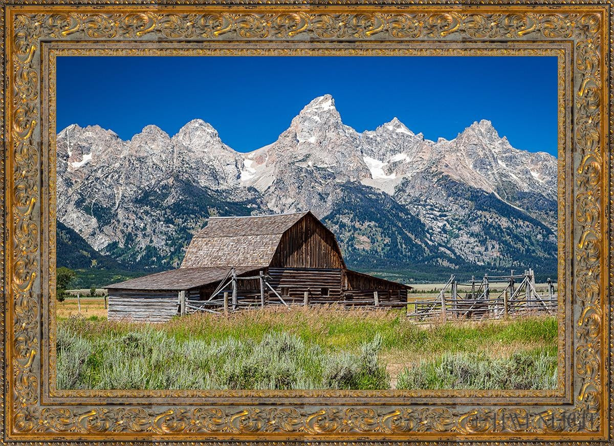 Stunning Moulton Barn Landscape Photo - Iconic Wyoming Landmark Near Grand Teton National Park | Perfect for Wall Art, Home Decor & Travel Inspiration