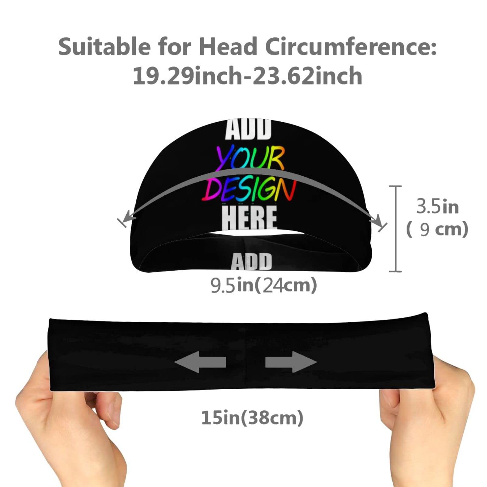 Custom Personalized Workout Sweatbands for Men & Women - Moisture Wicking Stretchy Sport Headbands & Bandanas for Gym, Yoga, Running, Basketball & Cycling - Perfect for Active Lifestyles & Outdoor Sports
