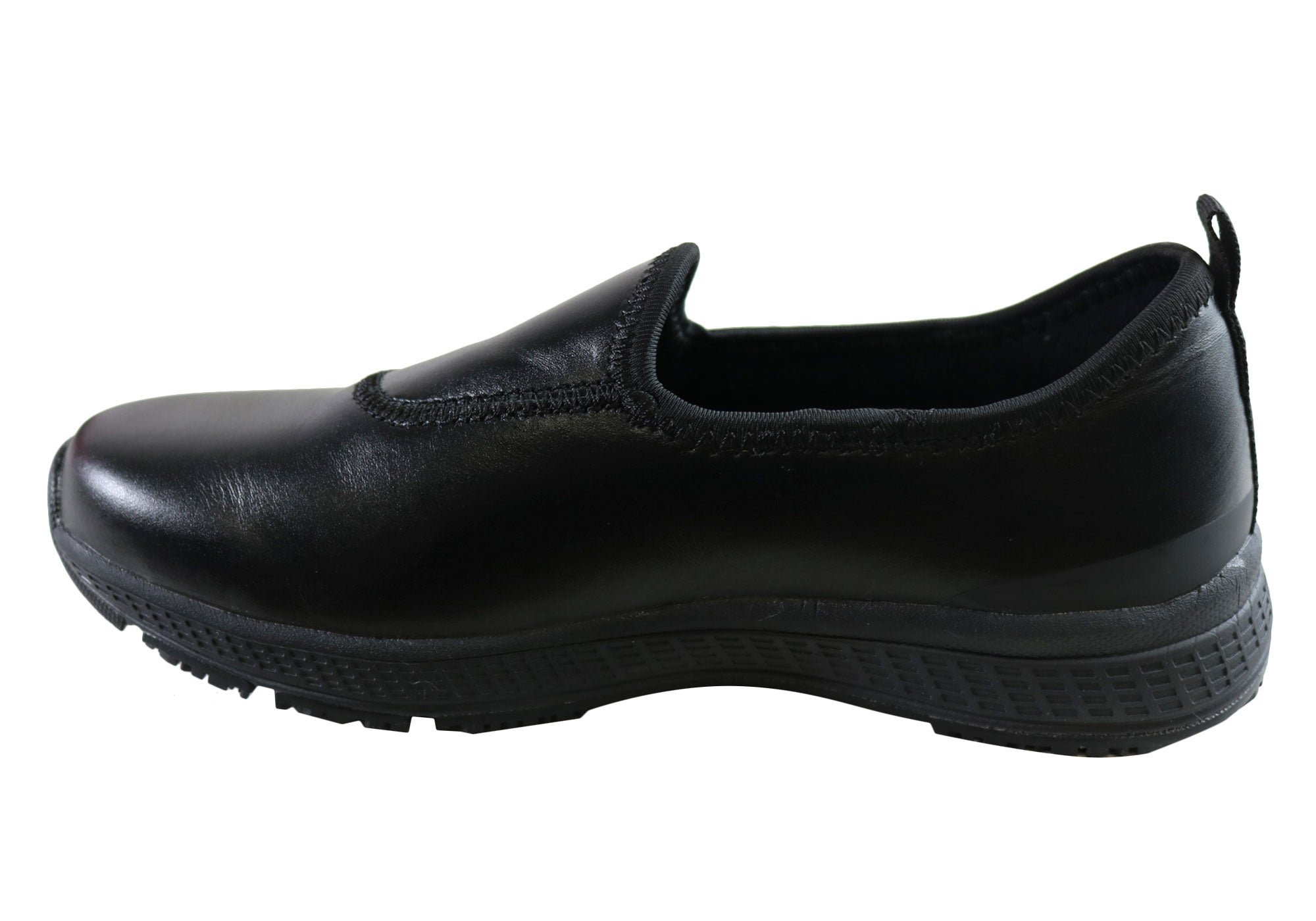 King Gee Superlite Slip-Resistant Women's Work Shoes - Comfortable Slip-On Safety Footwear for Nurses, Chefs & Hospitality Professionals