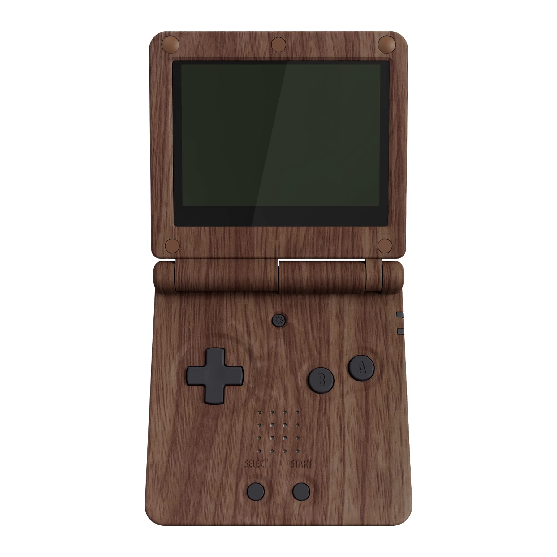 eXtremeRate Custom Wood Grain Shell Full Button Set for GBA SP Gameboy Advance SP - Replacement Case Compatible with IPS & LCD Screens (Console & Screen Not Included) - Perfect for Gaming, Collecting & Custom Mods
