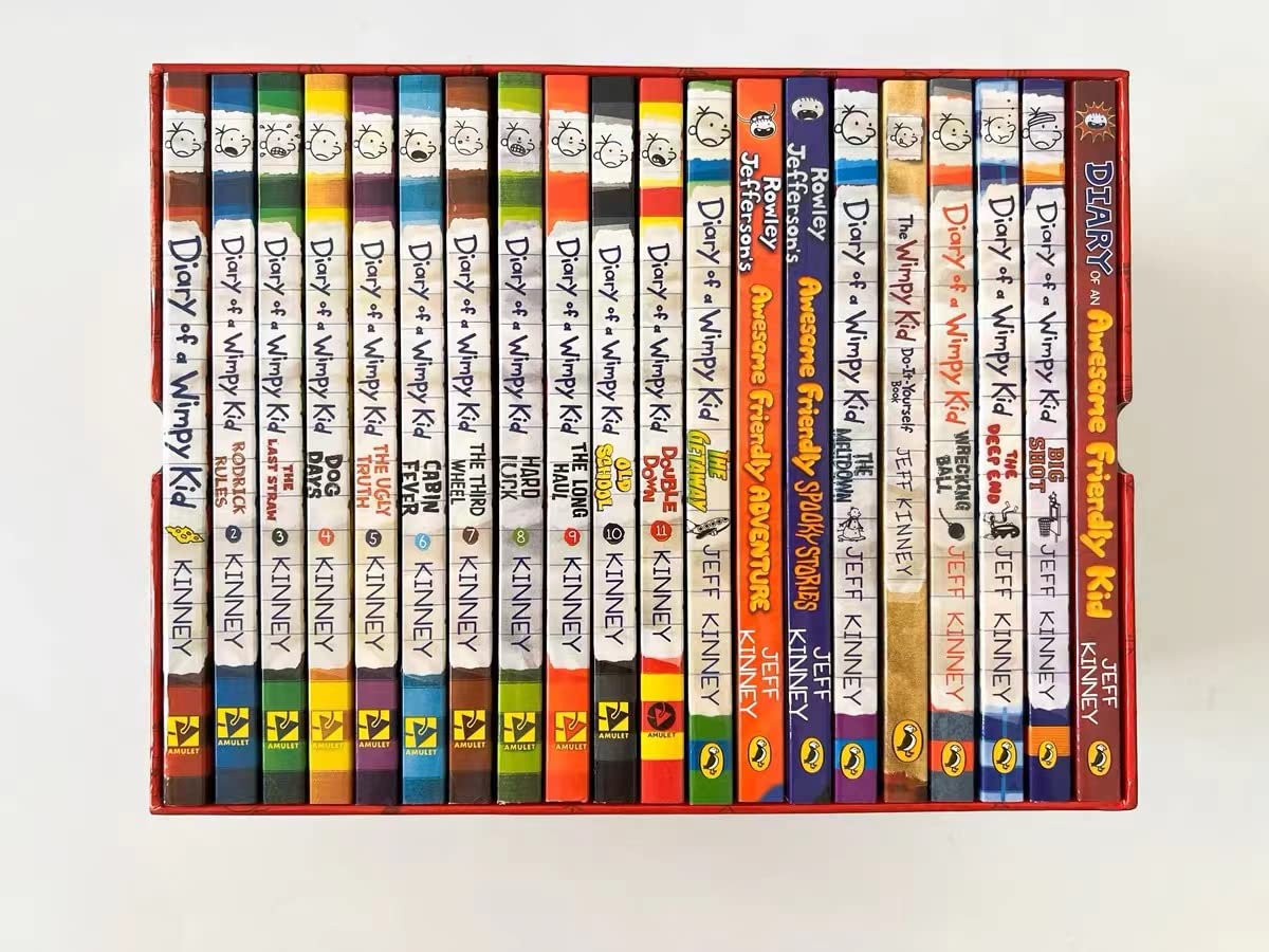 Diary of a Wimpy Kid Complete Book Set 1-16 | Best Books for Kids Ages 8-12 | Perfect for Home Reading, Classroom Libraries & Birthday Gifts