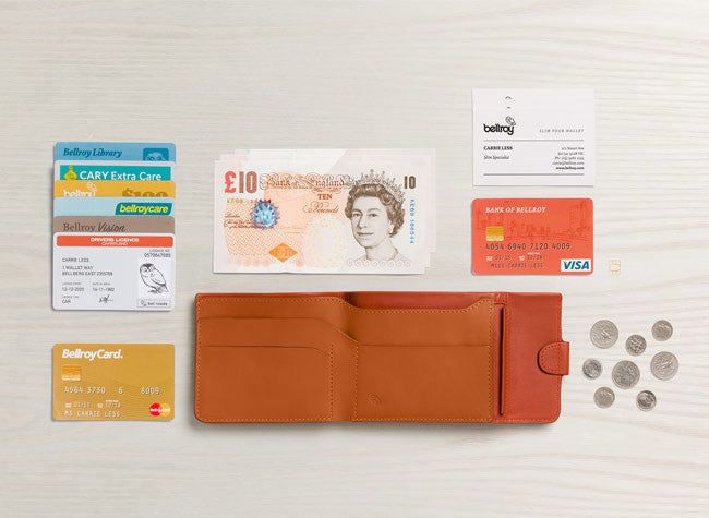 Bellroy Coin Fold Wallet - Slim RFID Blocking Leather Wallet for Men & Women | Perfect for Travel, Everyday Use & Minimalist Lifestyle