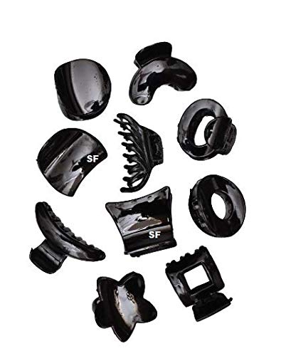 Stylish Women's Plastic Banana Hair Clip - Medium Size Hair Claw Clutch for Women & Girls (Black) | Perfect for Ponytails, Buns & Everyday Hairstyles