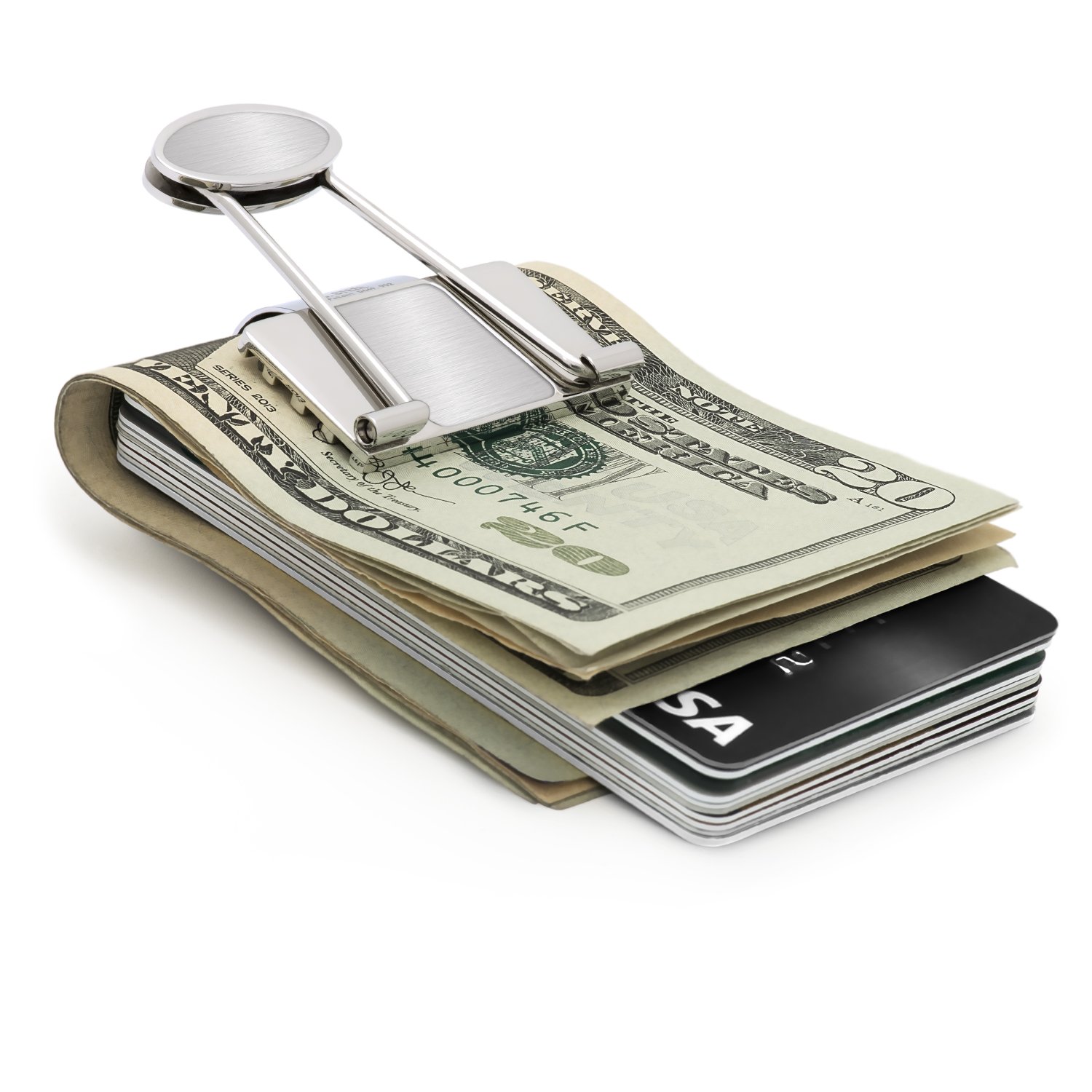Premium Stainless Steel Money Clip for Men - Slim RFID Blocking Credit Card Holder & Bill Organizer | Durable Metal Wallet Alternative for Everyday Carry, Travel & Gifting