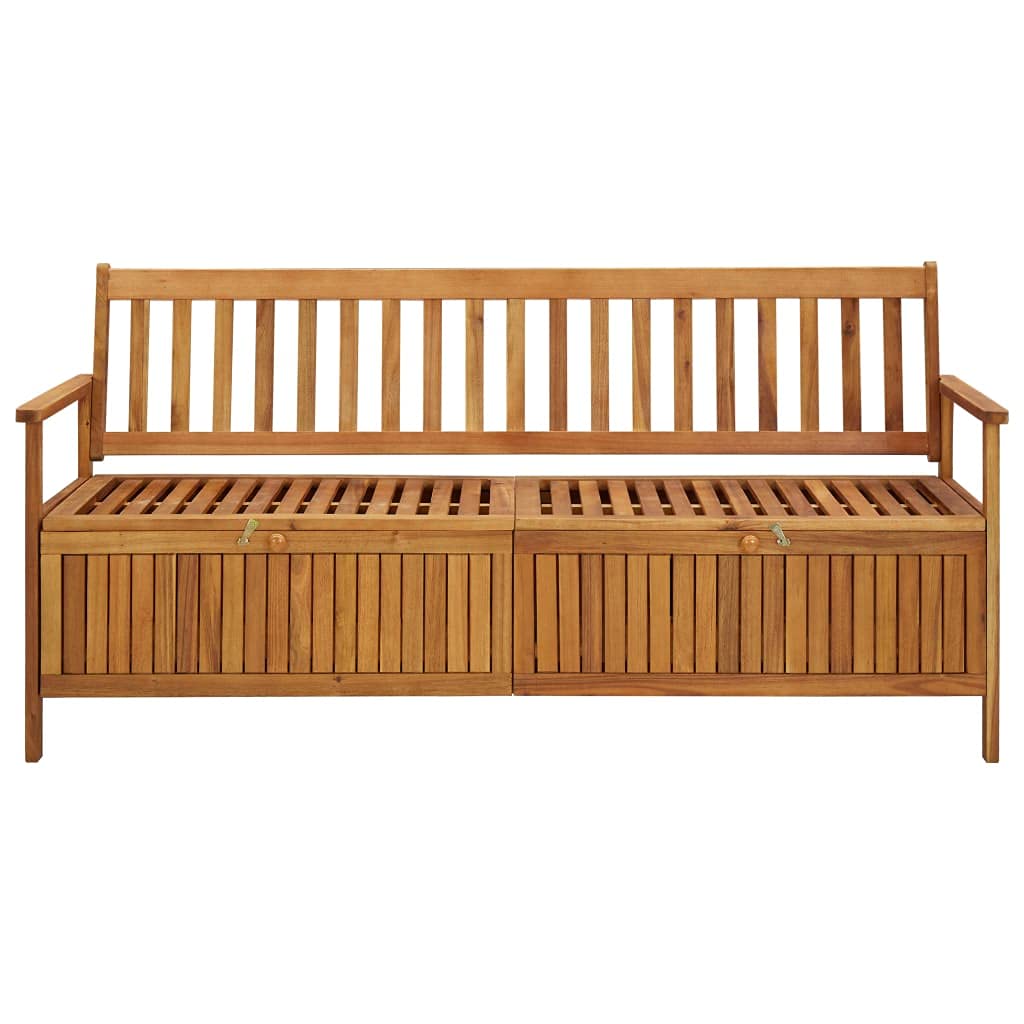 Acacia Wood Patio Storage Bench - Outdoor Deck Box with Seat for Garden, Pool & Porch - Perfect for Storing Cushions, Toys & Tools - Ideal for Backyard, Deck & Patio Furniture Organization