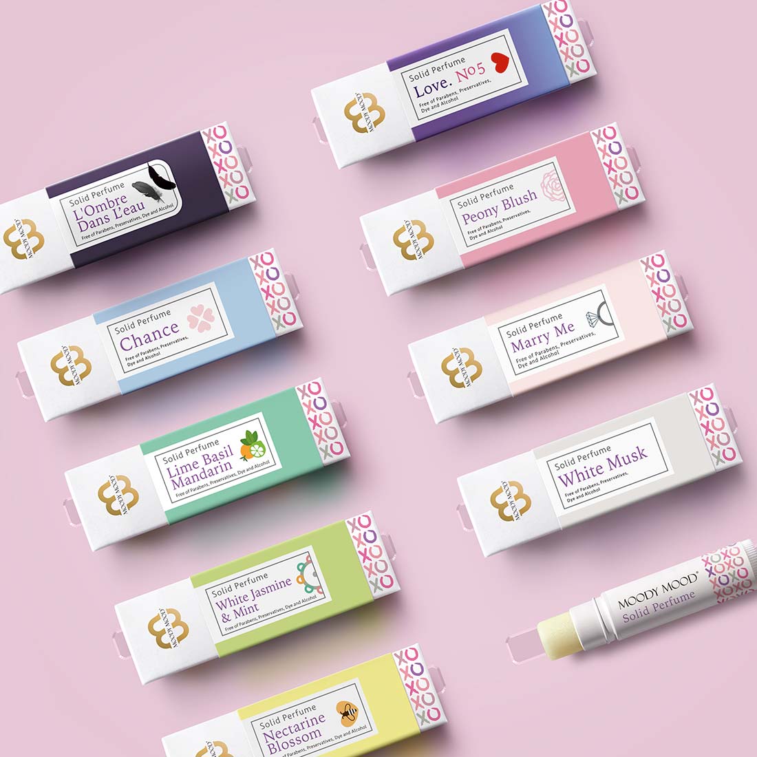 Love No.5 Solid Perfume 5g | Long-Lasting Fragrance for Women | Perfect for Travel, Purse & Everyday Wear