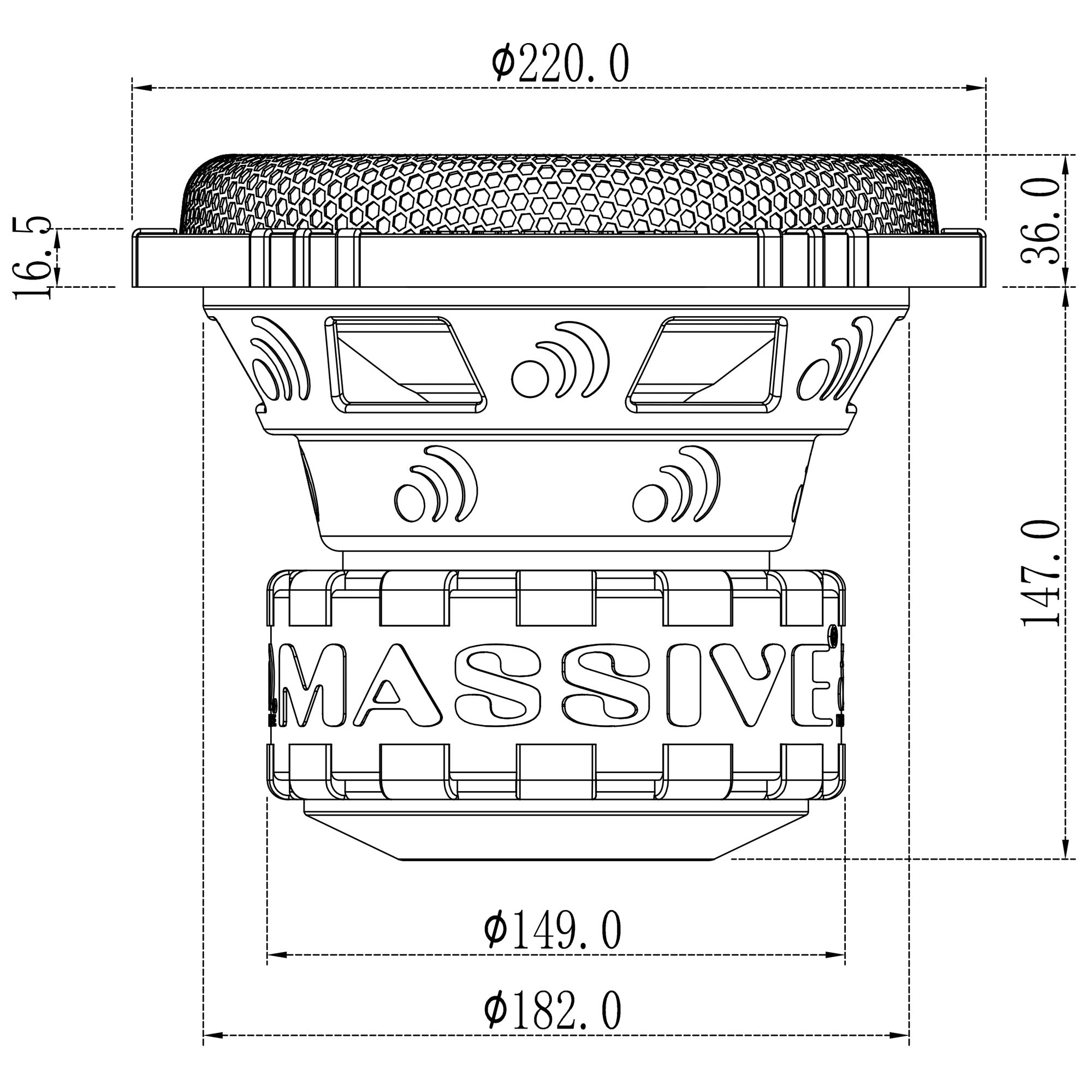 GTR84 8-Inch 600 Watts RMS Dual 4 Ohm Car Subwoofer - Powerful Bass for Car Audio Systems & Home Theater