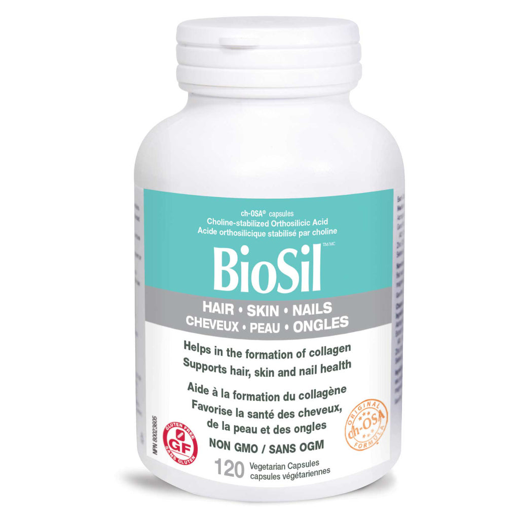 BioSil for Hair, Skin & Nails - Collagen Booster Supplement for Healthy Hair Growth, Glowing Skin & Strong Nails - Perfect for Beauty & Anti-Aging Routine