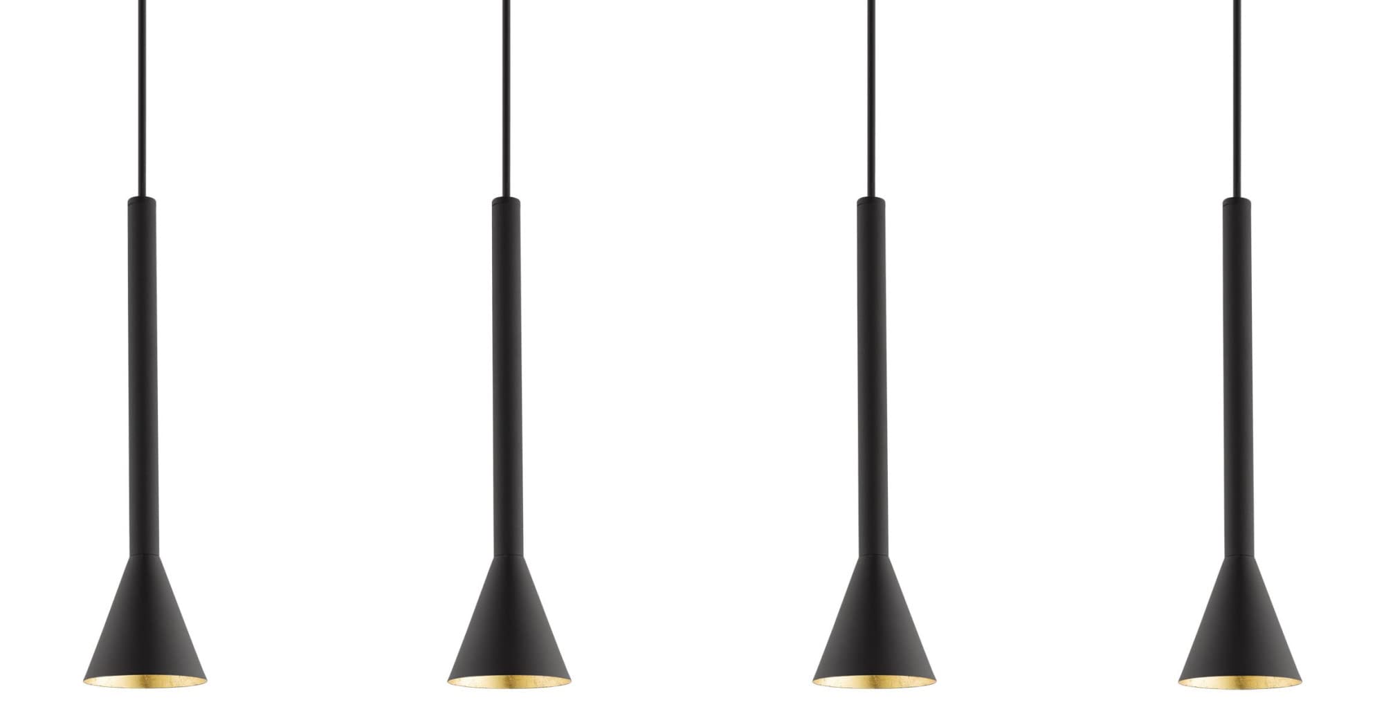 EGLO 97605A 40-Inch Black LED Chandelier - Modern Geometric Adjustable Lighting Fixture for Kitchen Island, Dining Room & Hallway | Contemporary Ceiling Light for Home Decor & Interior Design
