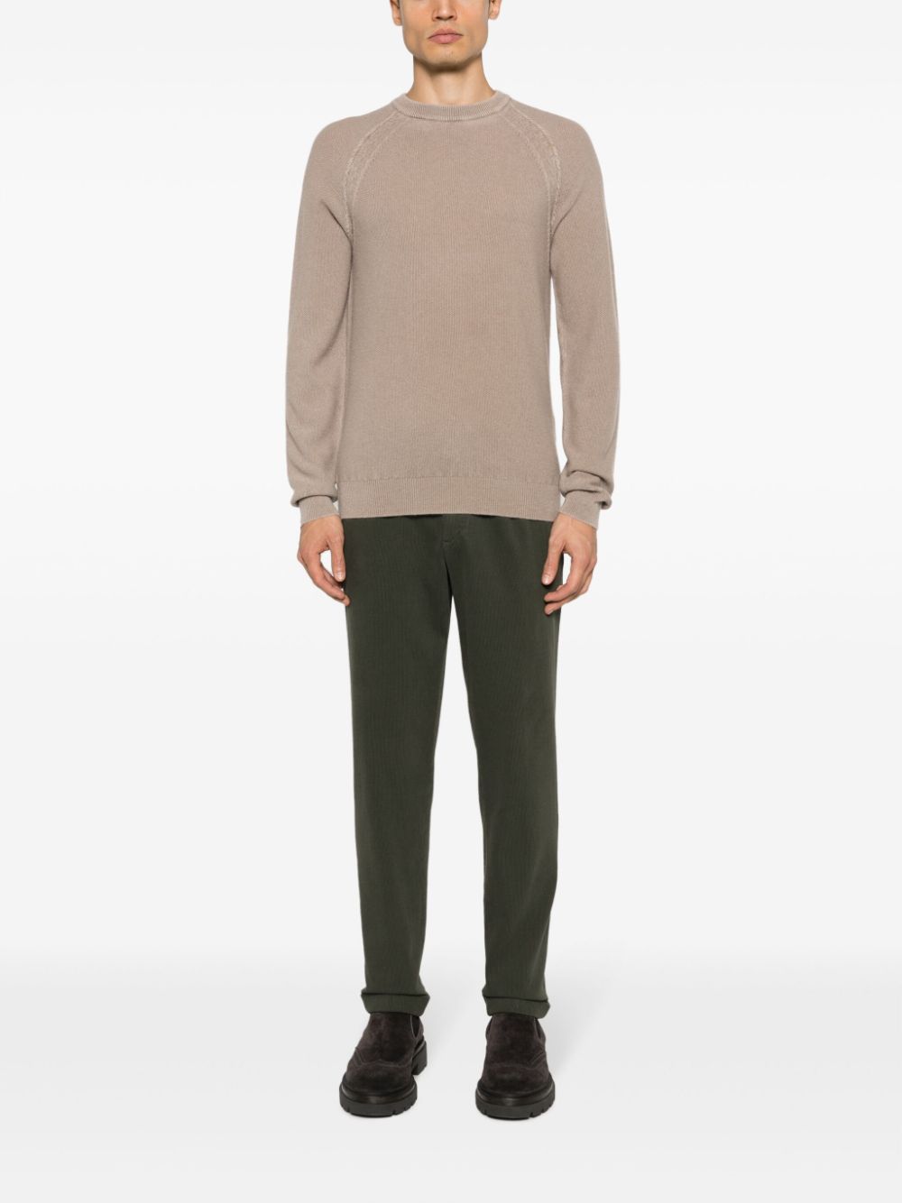 Briglia Trousers for Men - Comfortable Green Casual Pants for Work, Travel & Outdoor Activities