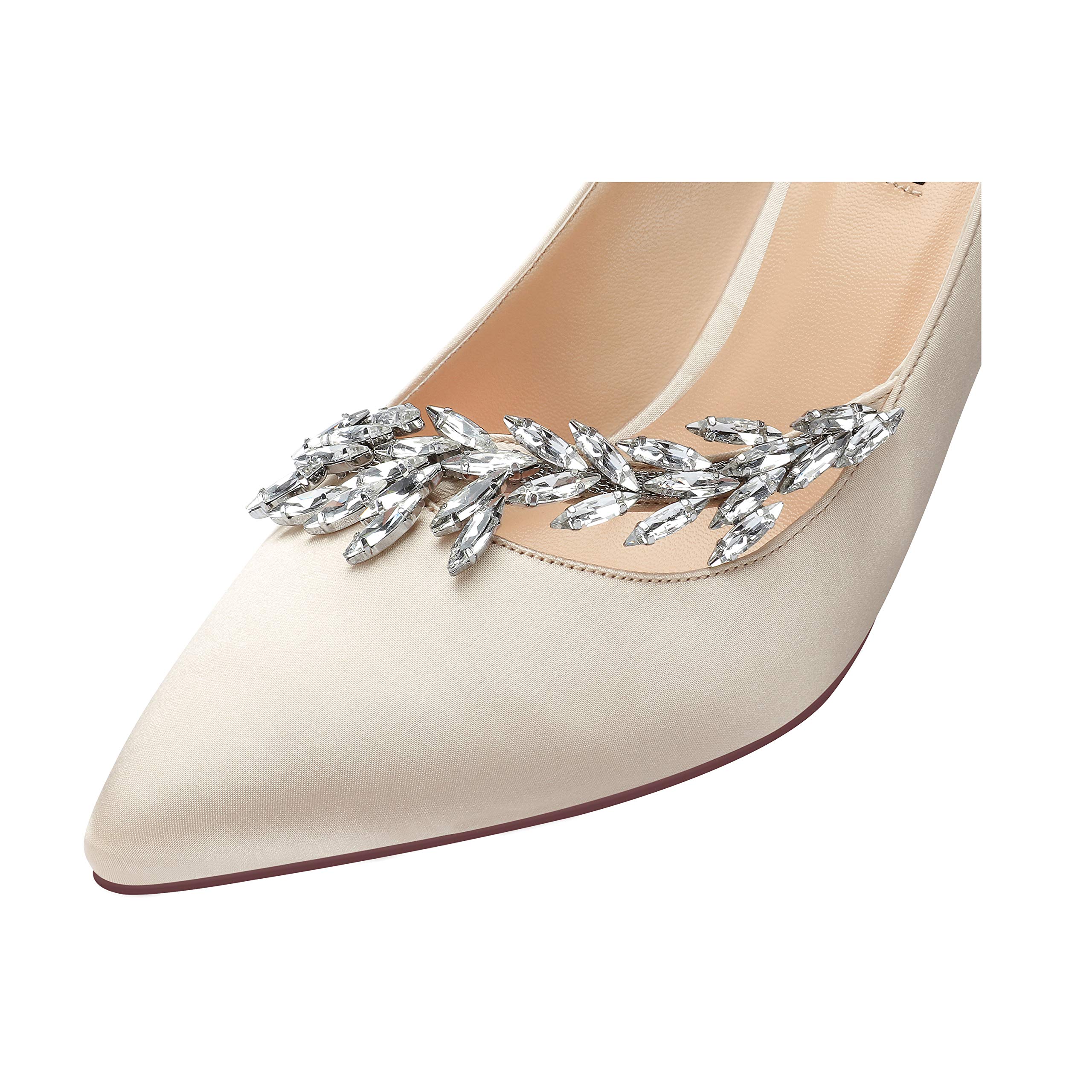 Elegant Pointed Toe Mid Heel Pumps for Women - Wedding, Party & Evening Dress Shoes | Perfect for Bridal, Prom & Formal Occasions