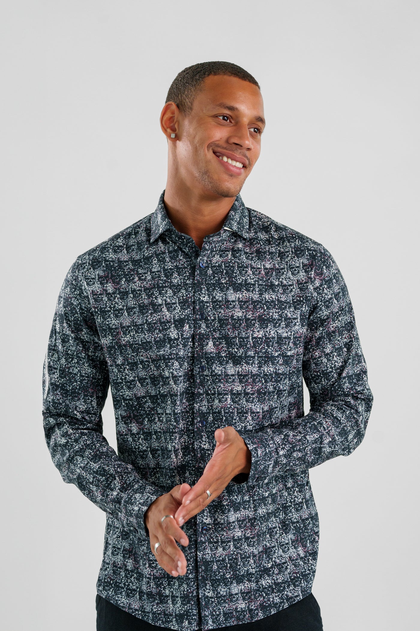 Skulls Long Sleeve Shirt for Men & Women | Gothic Punk Rock Style Tops | Perfect for Halloween, Concerts & Casual Wear