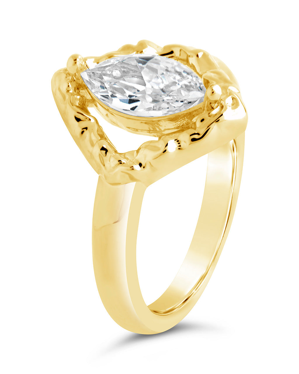 Elegant Chiara CZ Cocktail Ring for Women - Sparkling Cubic Zirconia Statement Jewelry for Parties, Weddings & Evening Events