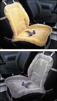 Engel Universal Sheepskin Seat Cushion Cover - Soft & Comfortable Tan Car Seat Protector - Perfect for Cars, Trucks & Office Chairs - Enhances Driving Comfort & Style