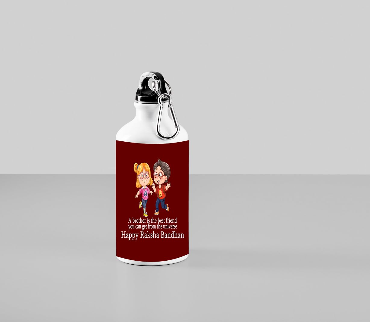 GIFTSCARRY 750ML Aluminum Water Bottle - Insulated Leak Proof BPA-Free - Perfect Rakhi Gift for Brother & Sister - Great for Gym, Hiking, Travel & Office Use