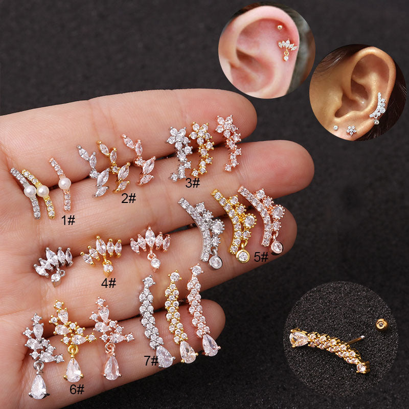 20G Cartilage Stud Earrings for Women - Minimalist Dainty Gold Earrings for Daily Wear | Perfect for Work, Date Night & Casual Outfits