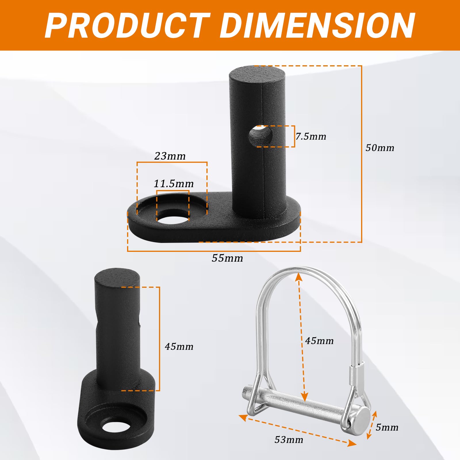 Premium Bike Trailer Hitch Connector - Universal Cycling Adapter for Child & Cargo Trailers - Perfect for Family Rides, Grocery Hauling & Outdoor Adventures