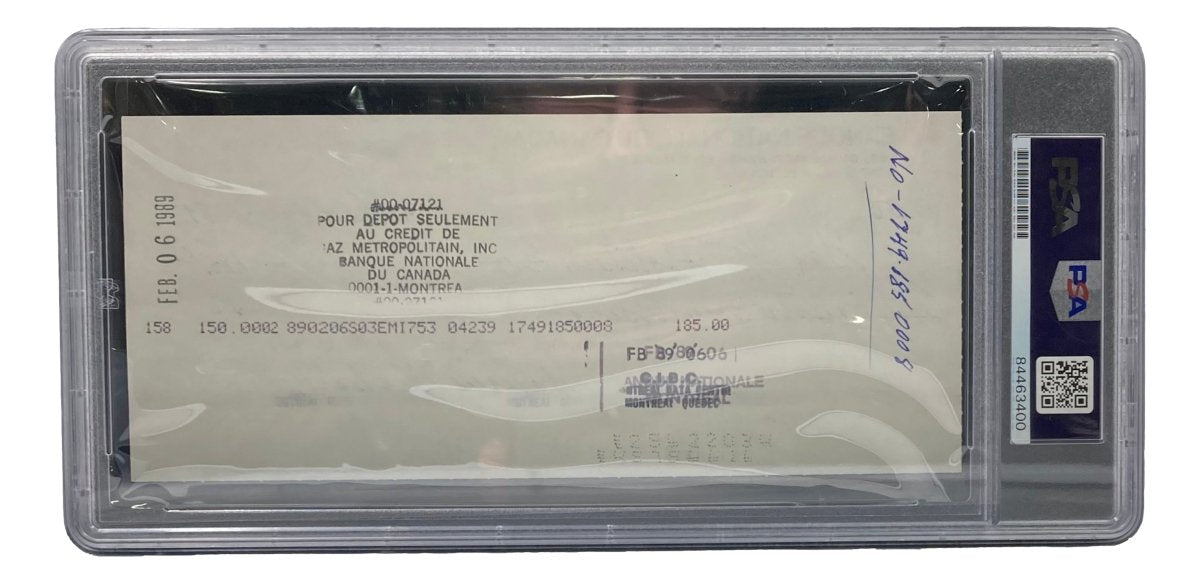 Maurice Richard Signed Montreal Canadiens Hockey Memorabilia - PSA/DNA Certified #56 - Perfect for NHL Collectors, Sports Memorabilia Displays & Hockey Fan Gifts