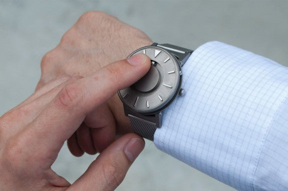Eone The Bradley Compass Iris2 - Premium Tactile Watch for Visually Impaired & Active Lifestyles | Waterproof & Durable Design | Perfect for Outdoor Adventures, Travel, and Daily Wear