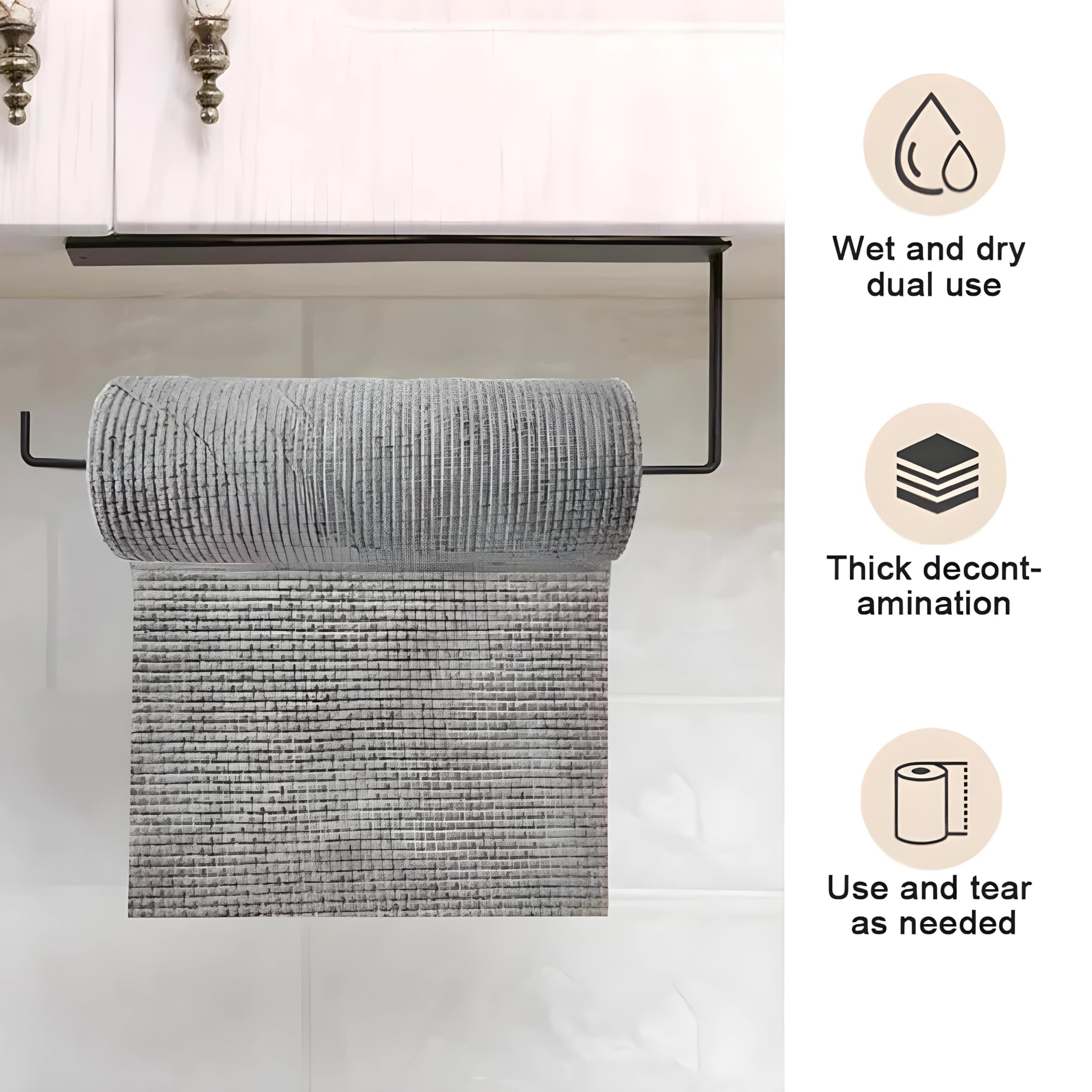 HAVENHUES Microfiber Kitchen Scrub Cloths - 25-Pack Disposable Cleaning Wipes for Non-Stick Pans, Oil Stains & Tough Grease | Durable, Absorbent & Reusable Cleaning Rags for Kitchen, Countertops & Appliances | Perfect for Daily Cleaning, Dishwashing & Stain Removal