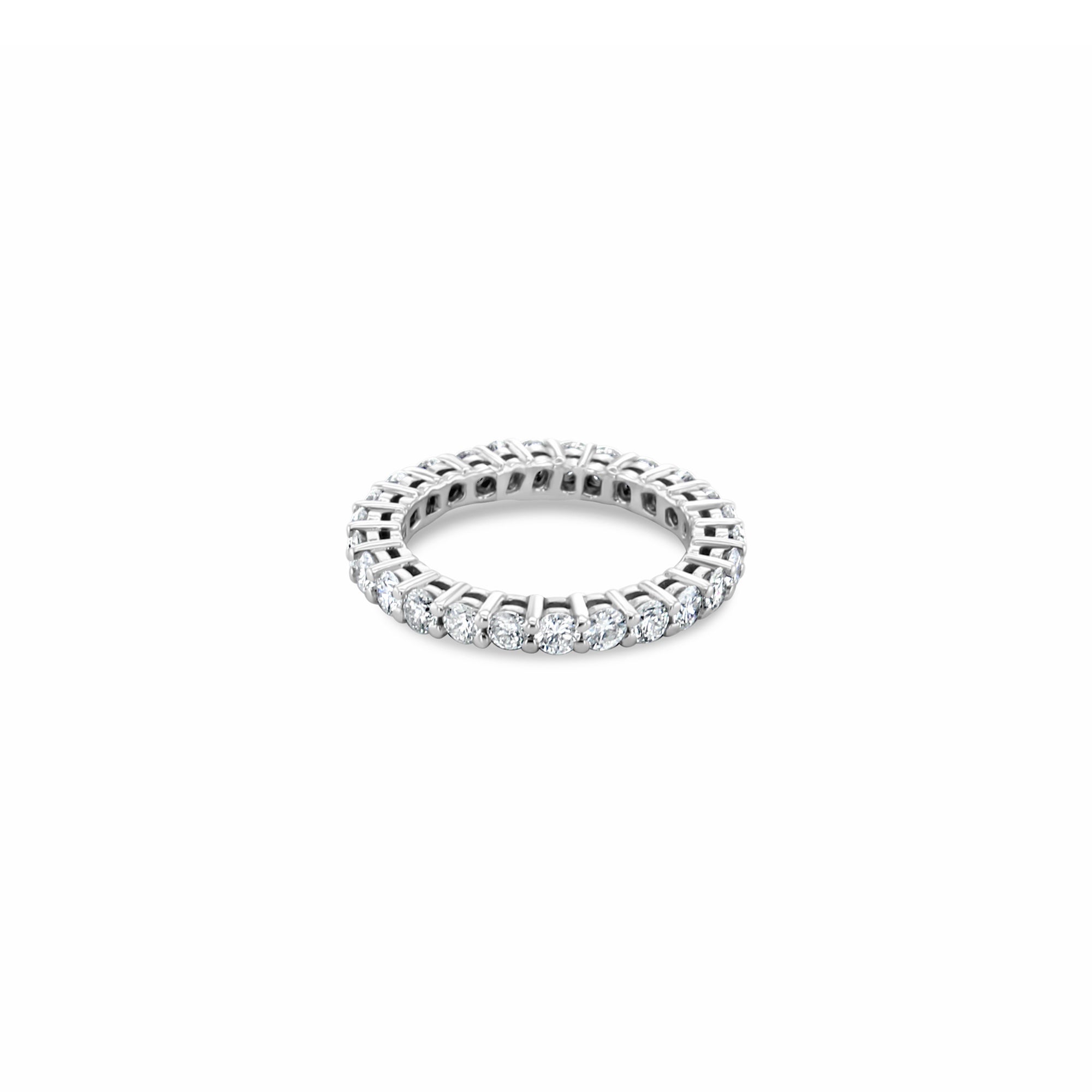 1.48cttw Eternity Diamond Wedding Band in 14k White Gold - Perfect for Anniversaries, Engagements & Bridal Jewelry